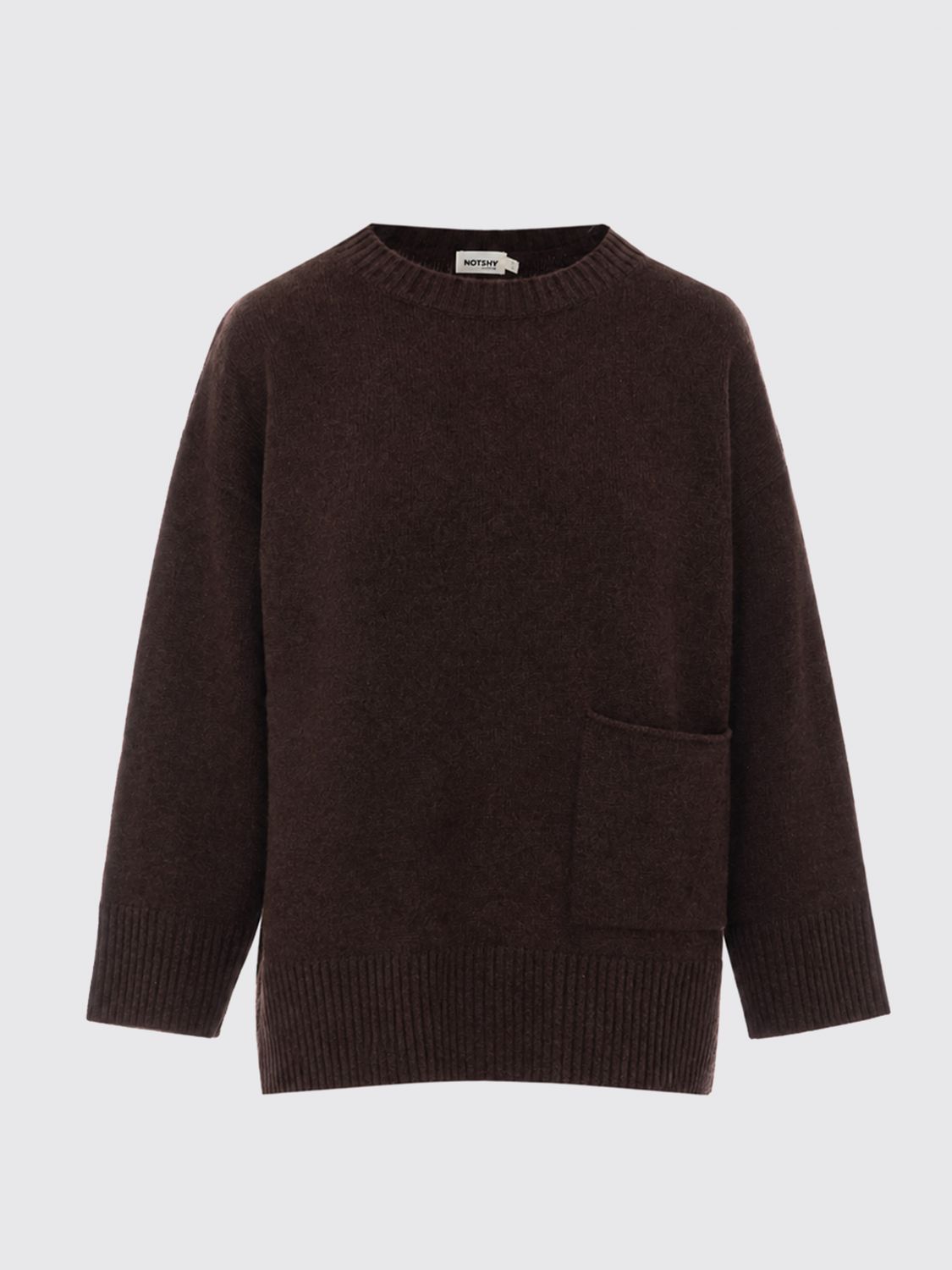 NOT SHY PULLOVER: Pullover damen Not Shy, Braun - Img 2