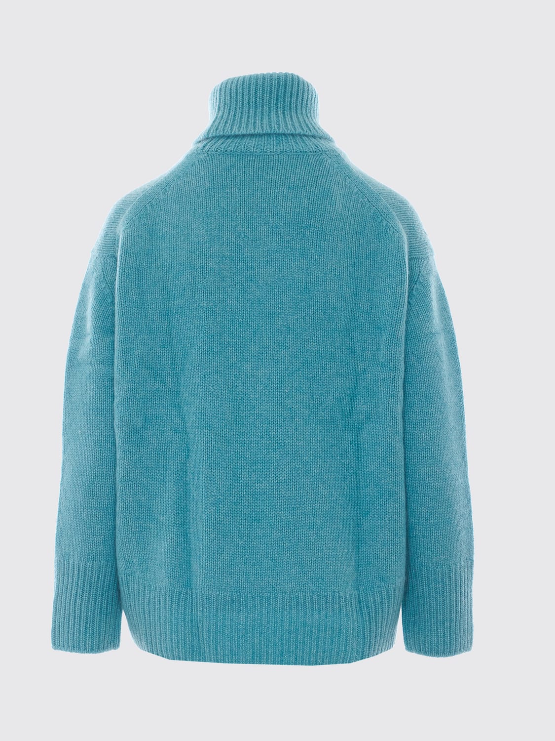NOT SHY PULLOVER: Rollkragenpullover Not Shy aus reinem Kaschmir mit langen Ärmeln und Rippbündchen, Blau - Img 3
