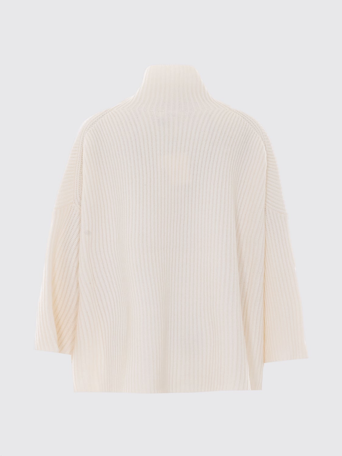 NOT SHY PULL: Pull à col roulé et manches longues NOT SHY en pur cachemire, Blanc - Img 3