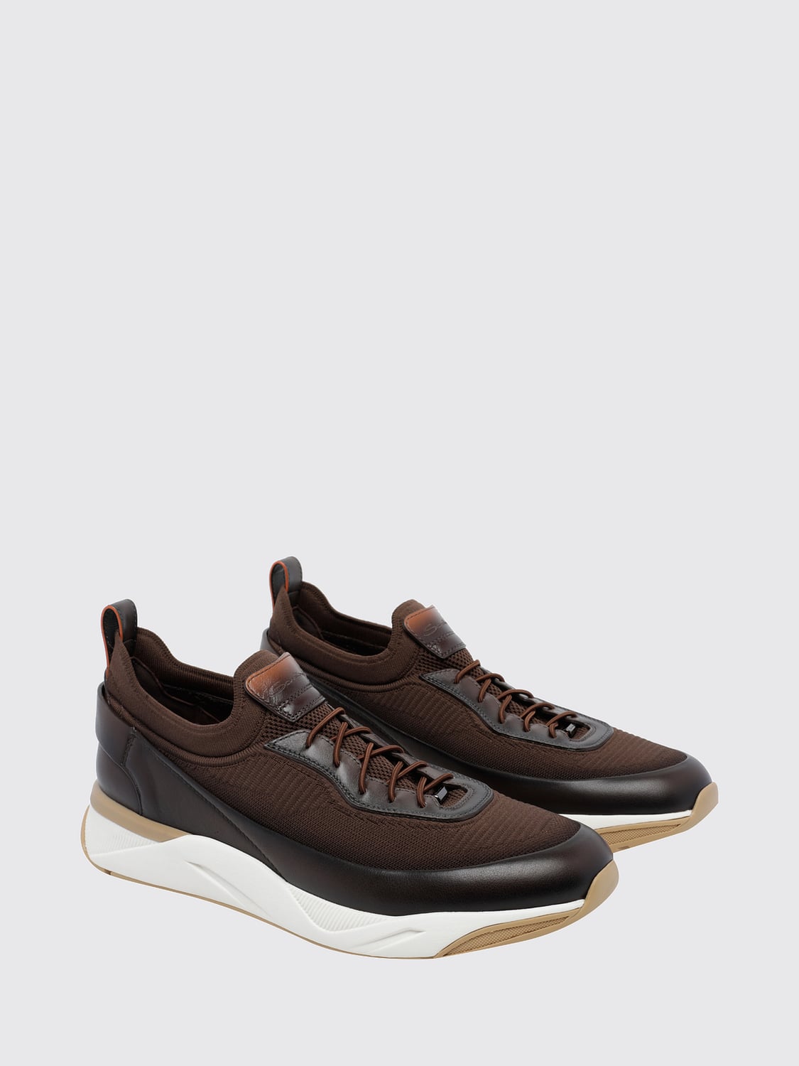 SANTONI SNEAKERS: Sneakers men Santoni, Brown - Img 2