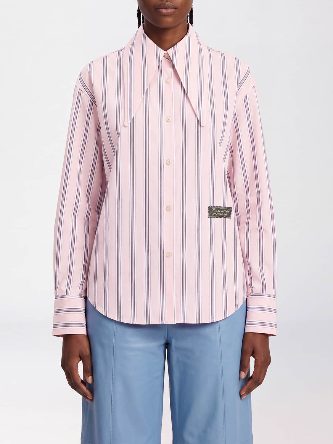 ESSENTIEL ANTWERP HEMDBLUSE: Hemdbluse damen Essentiel Antwerp, Pink - Img 1