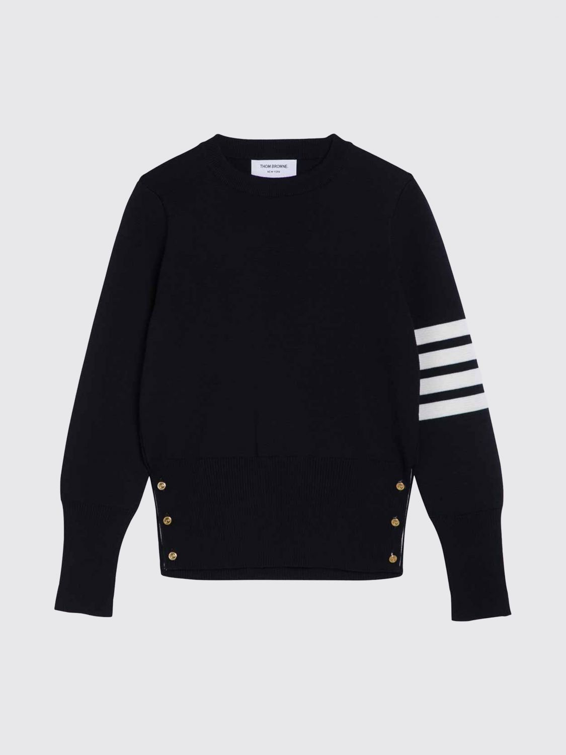 THOM BROWNE PULL: Pull femme Thom Browne, Bleu - Img 2
