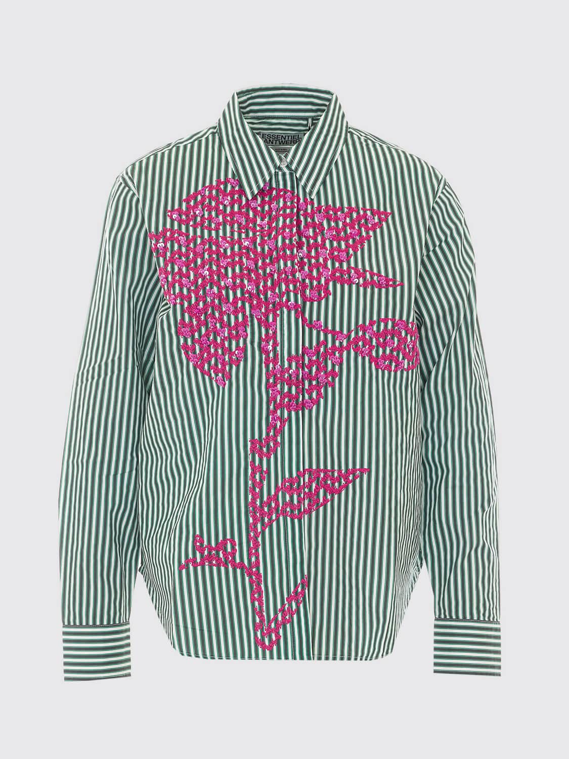 ESSENTIEL ANTWERP CAMICIA: Camicia donna Essentiel Antwerp, Verde - Img 2