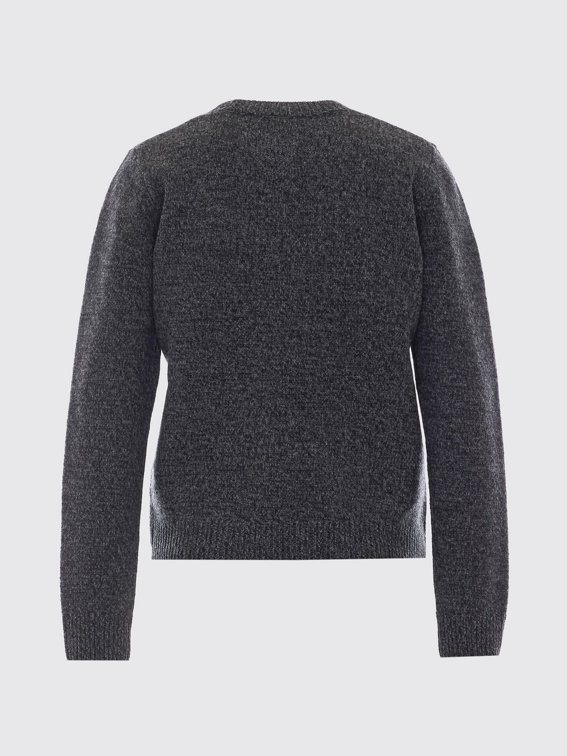 ESSENTIEL ANTWERP JERSEY: Jersey de cuello redondo Essentiel Antwerp de lana con bordado de cuentas, Gris - Img 3