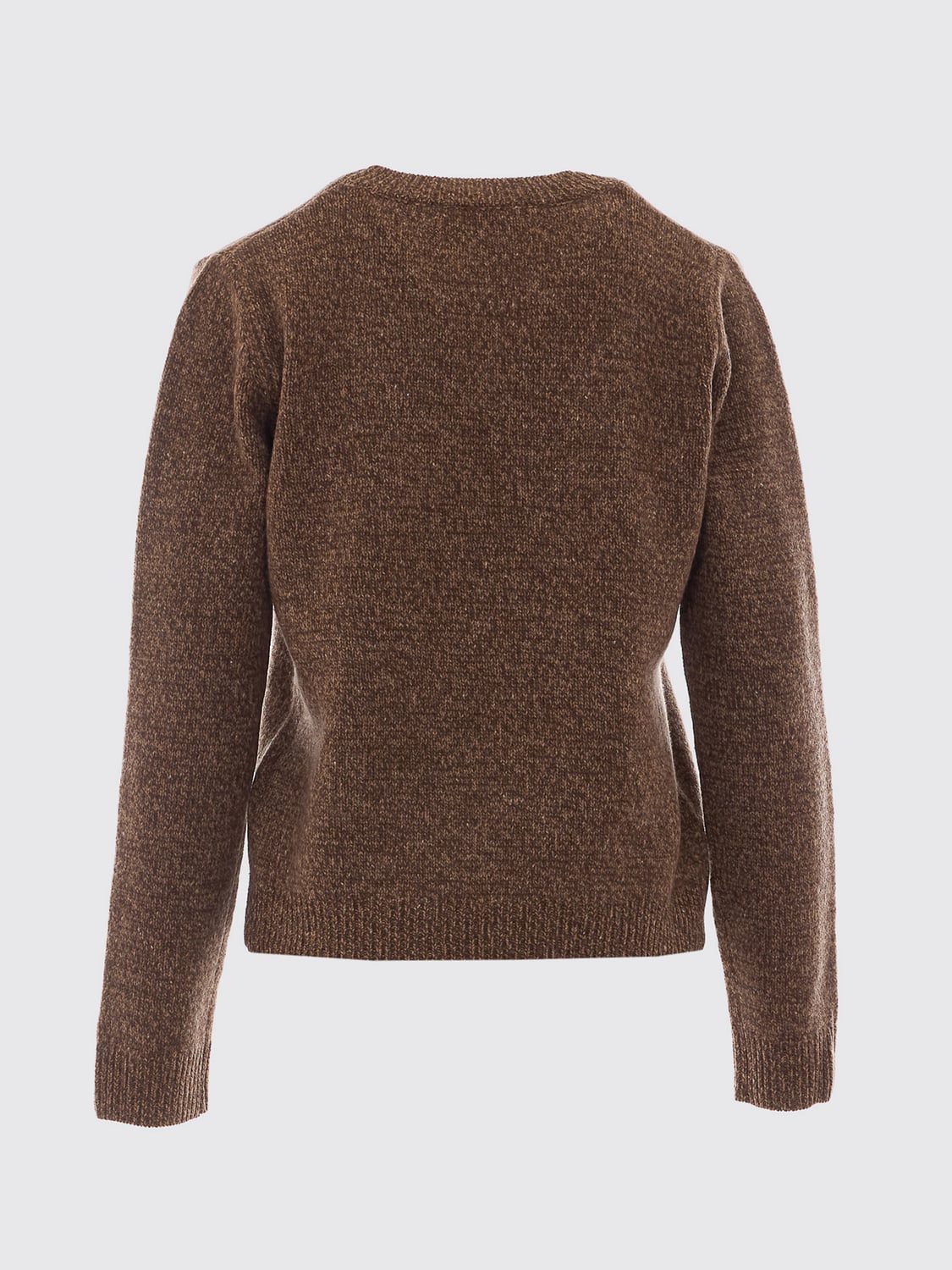 ESSENTIEL ANTWERP PULLOVER: Rundhalspullover aus Wolle mit Perlenstickerei Essentiel Antwerp, Beige - Img 3