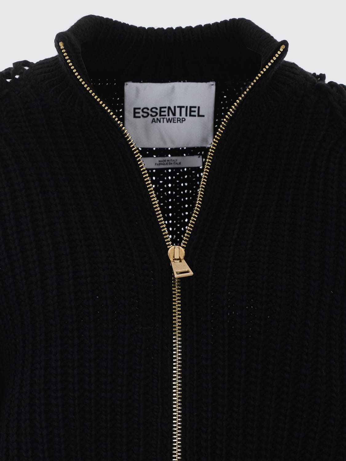 ESSENTIEL ANTWERP PULLOVER: Pullover damen Essentiel Antwerp, Schwarz - Img 4