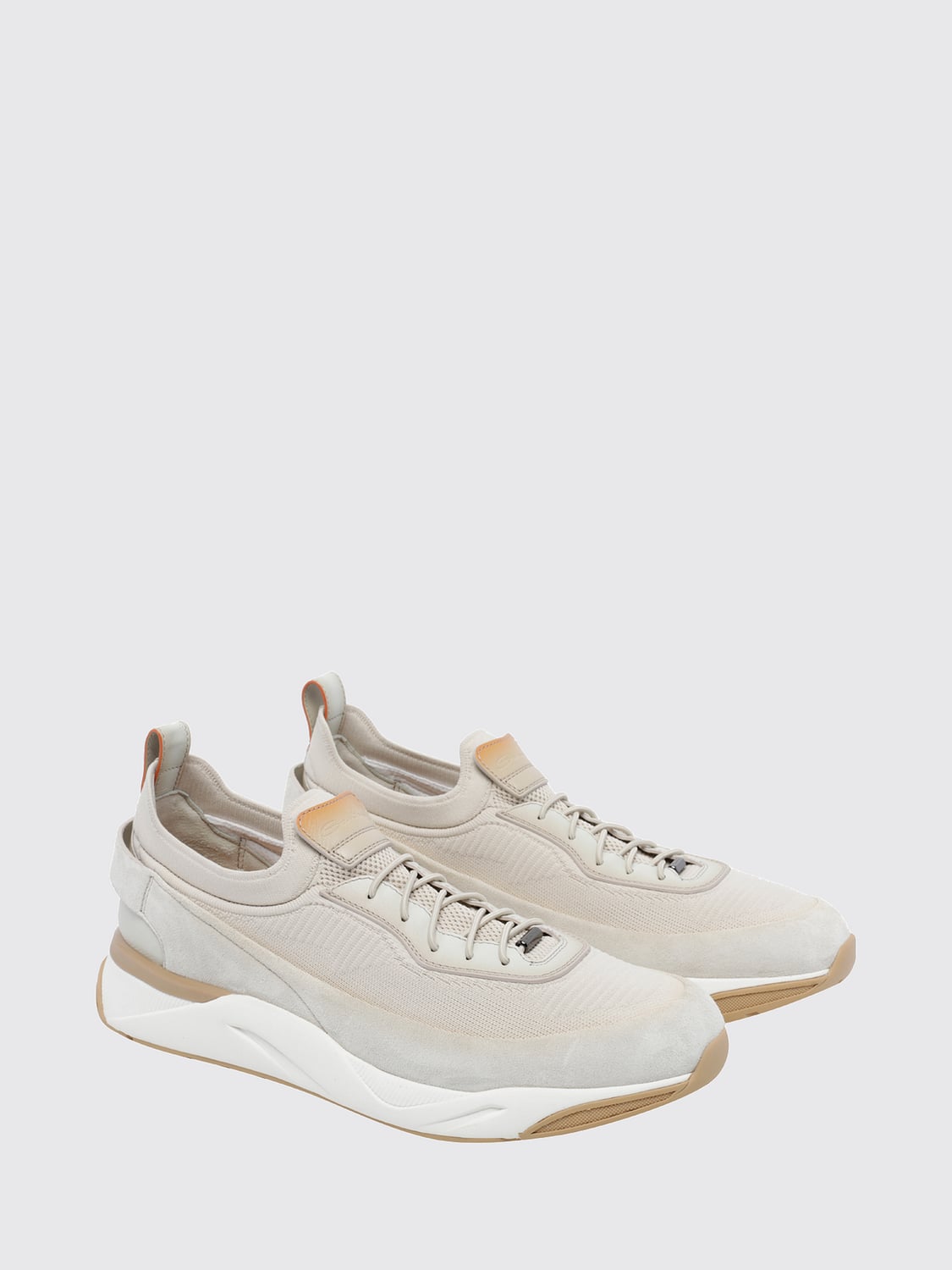SANTONI BASKETS: Baskets homme Santoni, Beige - Img 2