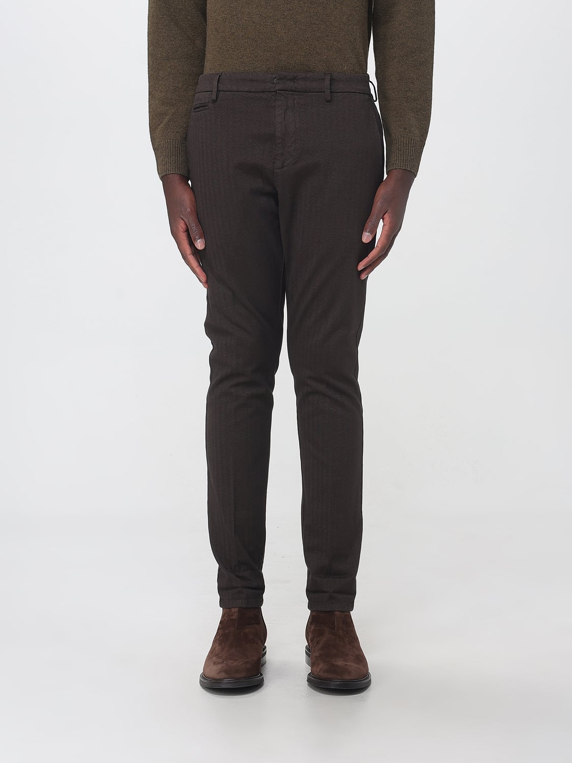DONDUP PANTALONES: Pantalones hombre Dondup, Marrón - Img 1