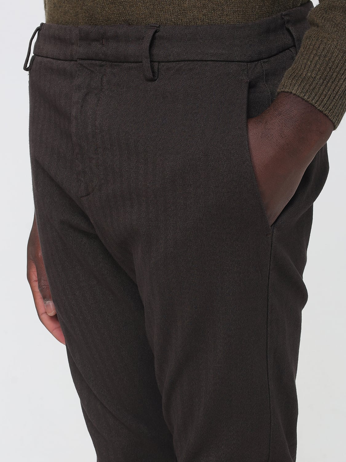 DONDUP PANTALONES: Pantalones hombre Dondup, Marrón - Img 3