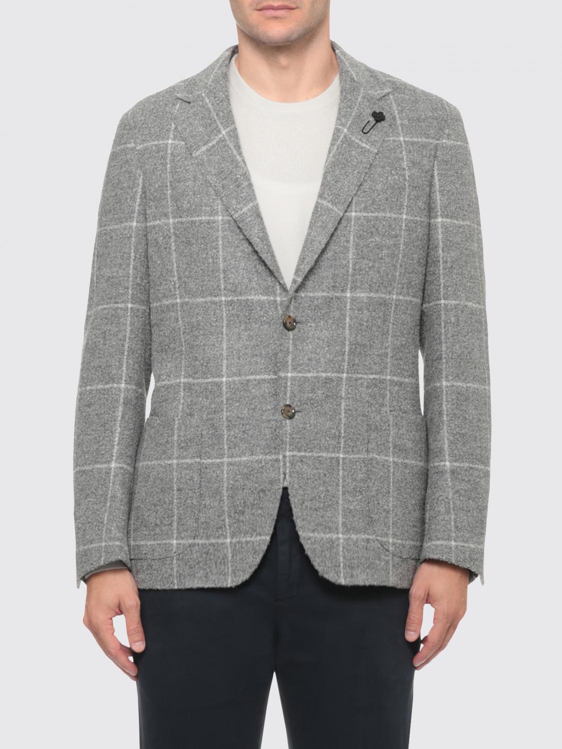 LARDINI JACKET: Jacket men Lardini, Grey - Img 1