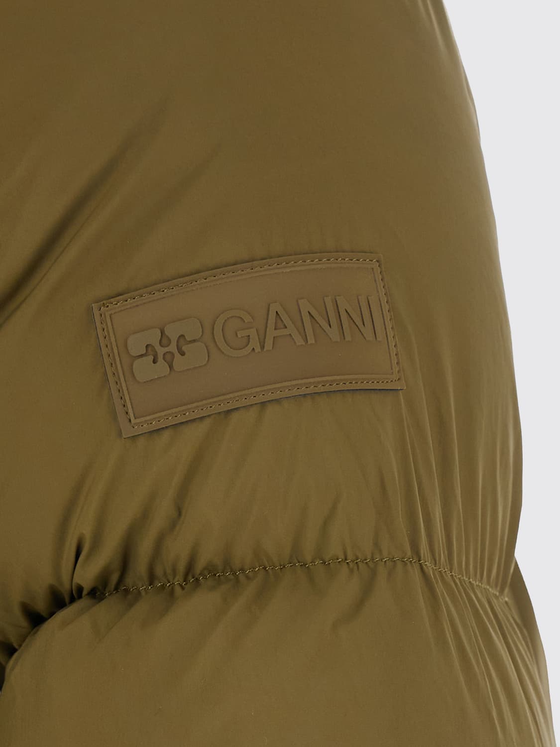 GANNI JACKET: Jacket woman Ganni, Green - Img 4