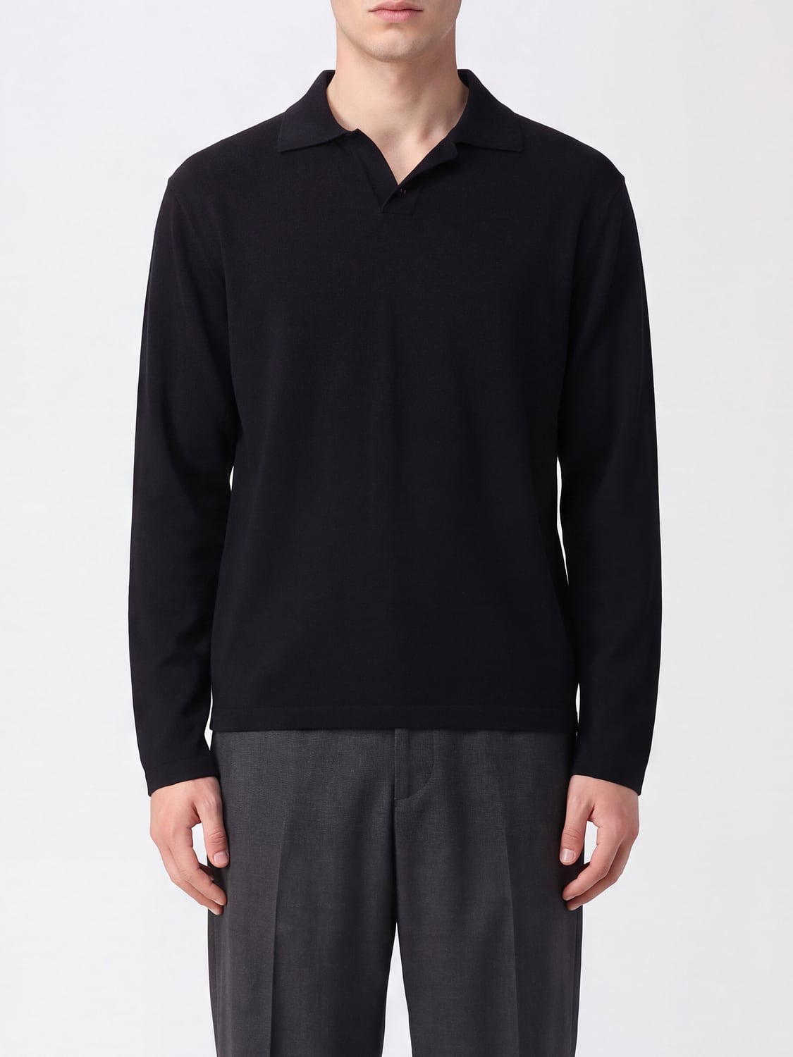 ROBERTO COLLINA PULLOVER: Pullover herren Roberto Collina, Schwarz - Img 1