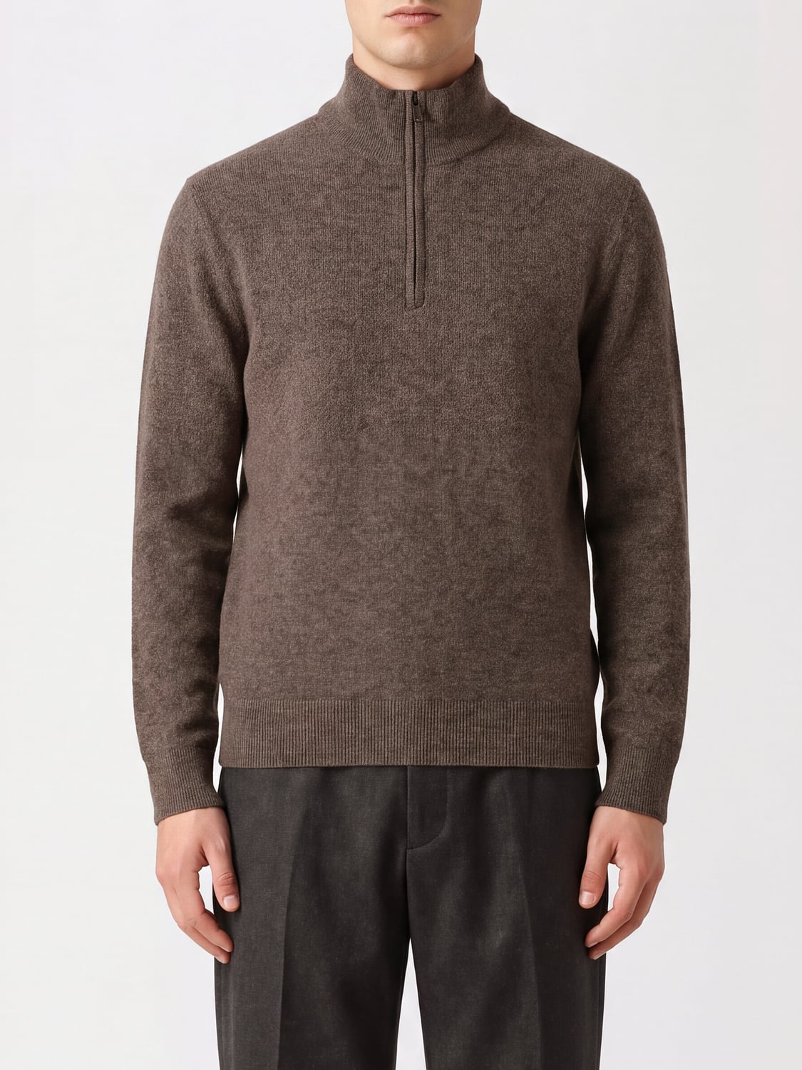 ROBERTO COLLINA SWEATER: Sweater men Roberto Collina, Brown - Img 1
