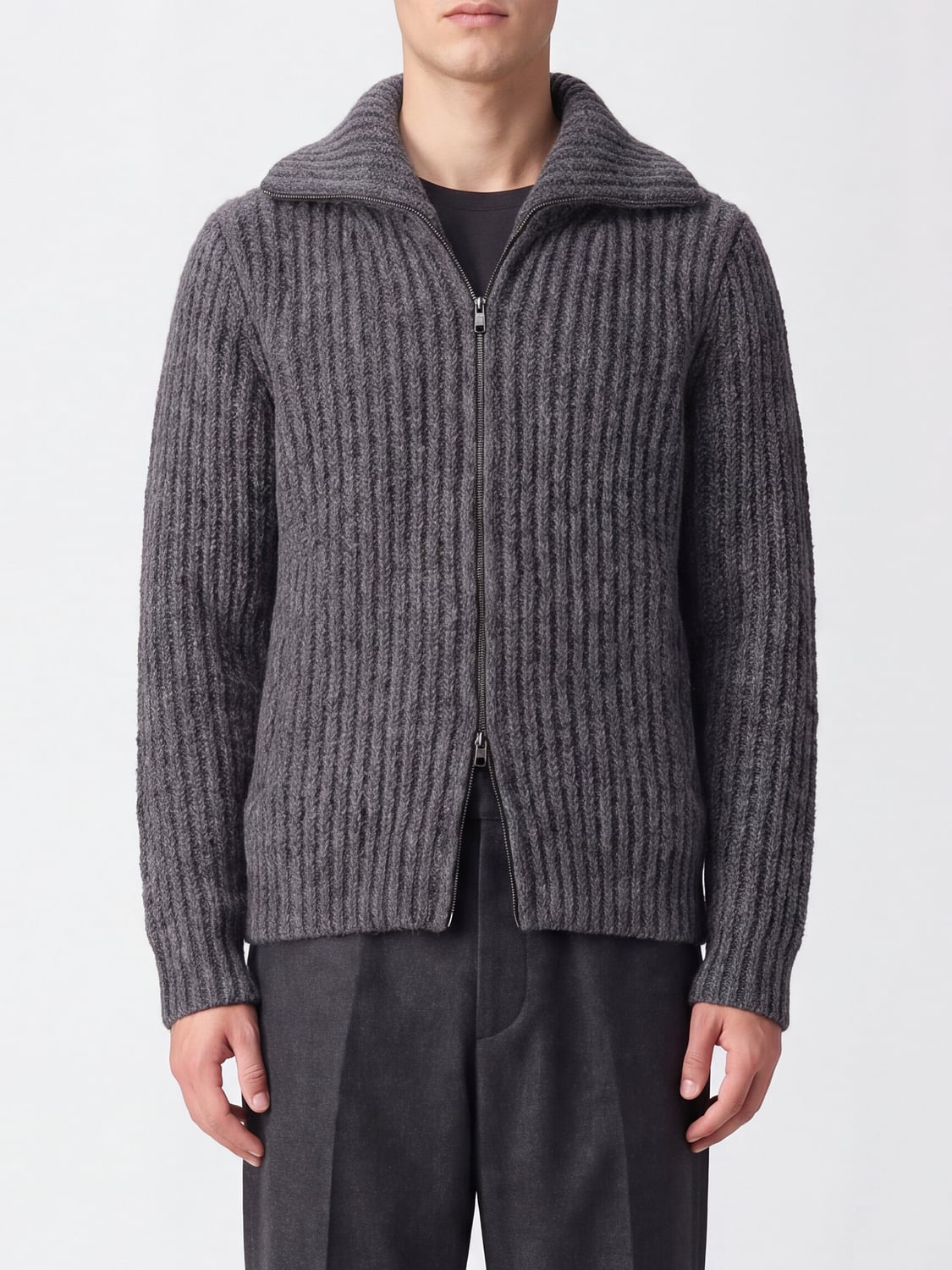 ROBERTO COLLINA PULLOVER: Pullover herren Roberto Collina, Schwarz - Img 1
