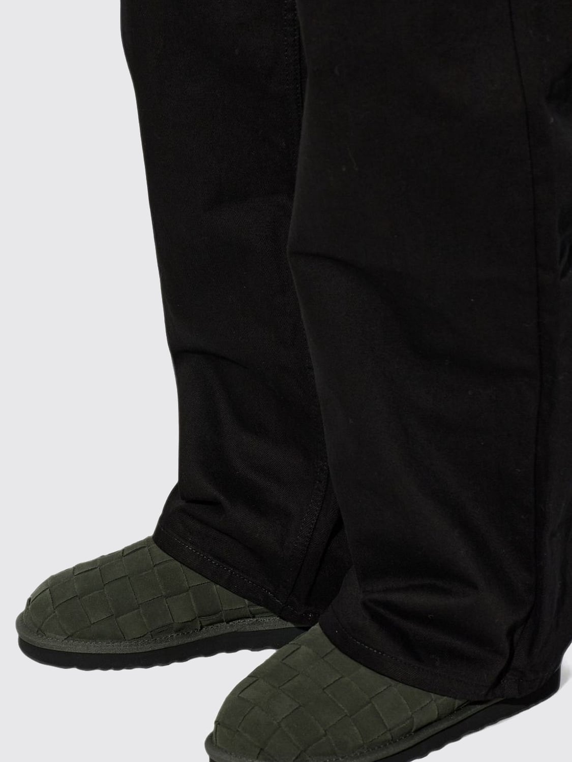 UGG CHAUSSURES: Mules Tasman Woven UGG en suède avec doublure en fourrure, Vert - Img 3