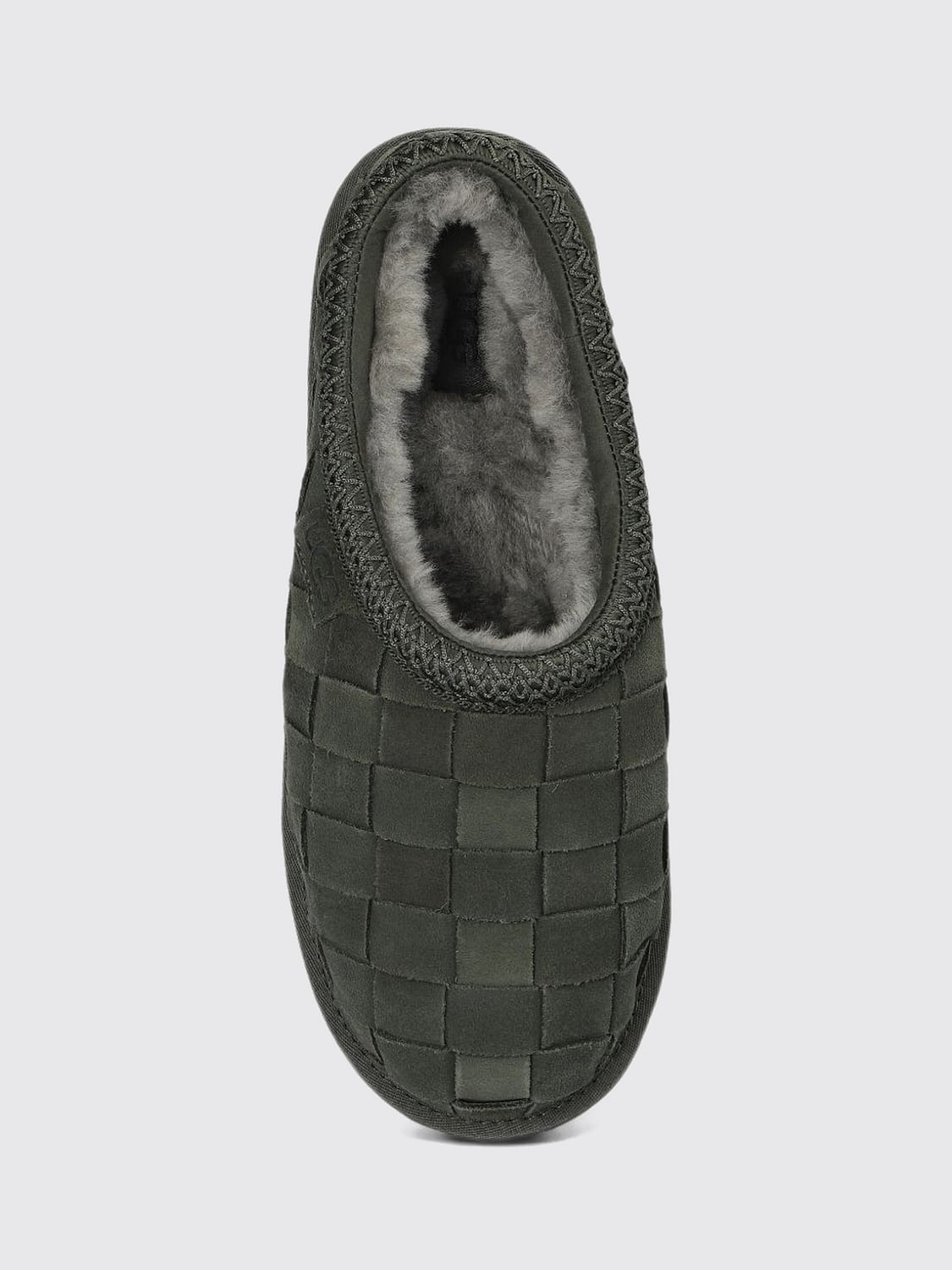 UGG CHAUSSURES: Mules Tasman Woven UGG en suède avec doublure en fourrure, Vert - Img 5
