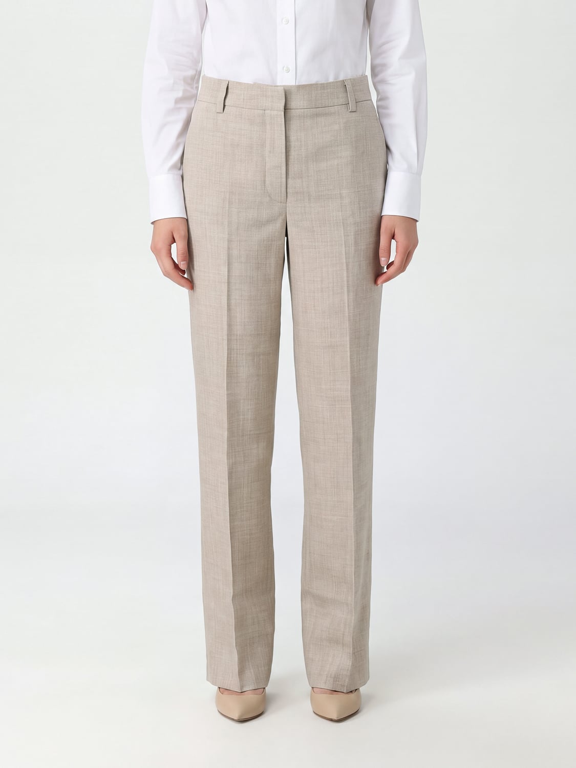 BY MALENE BIRGER PANTALONES: Pantalones de sastre by Malene Birger de talle alto en lana virgen, Nudo - Img 1