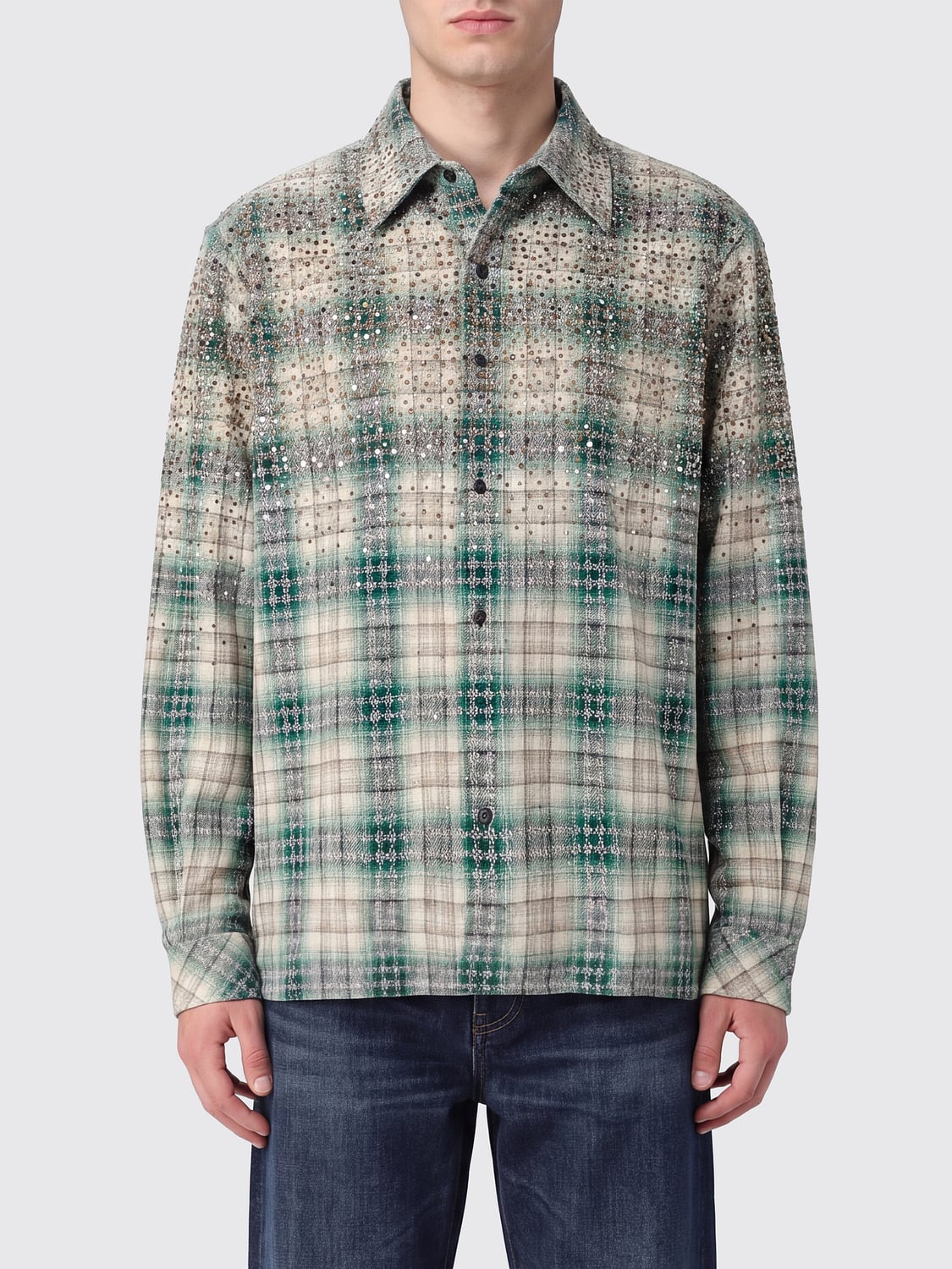 AMIRI CAMICIA: Camicia uomo Amiri, Verde - Img 1