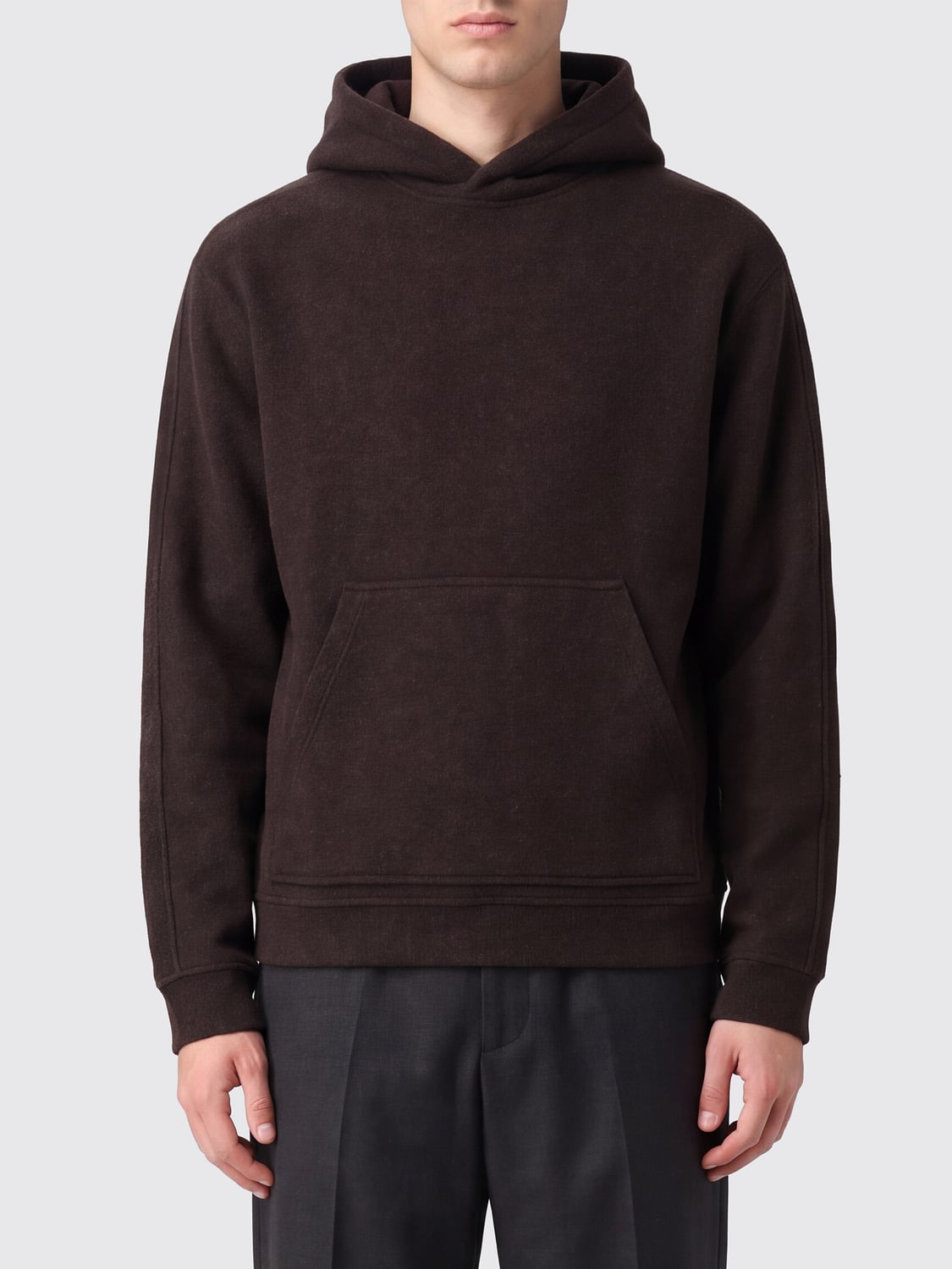 MAISON KITSUNÉ SUDADERA: Sudadera hombre Maison KitsunÉ, Marrón - Img 1