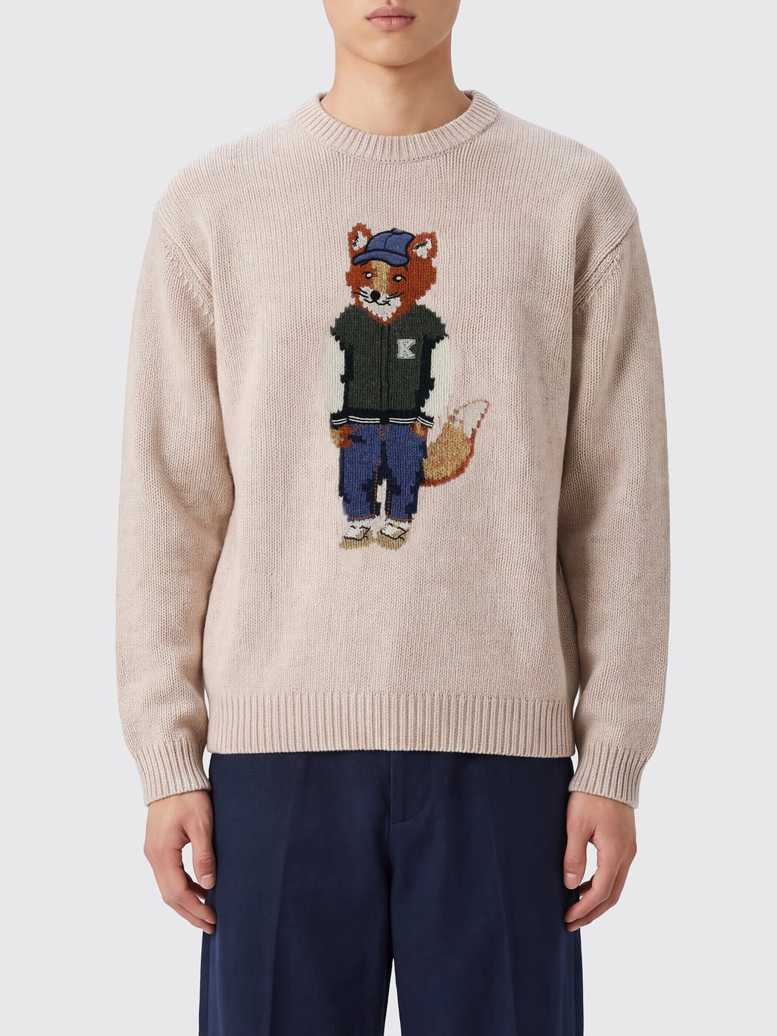 MAISON KITSUNÉ PULL: Pull homme Maison KitsunÉ, Chair - Img 1