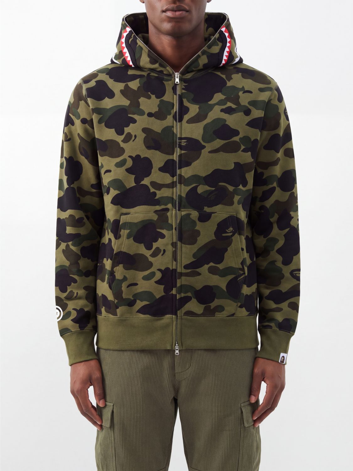 BAPE スウェットシャツ: スウェットシャツ メンズ Bape, グリーン - Img 1