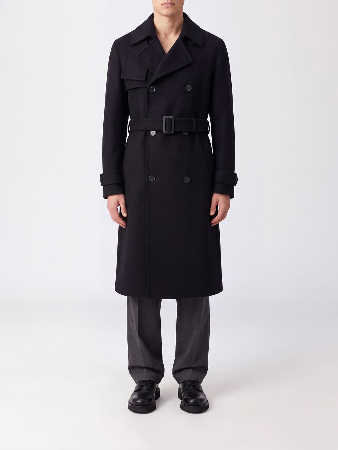 HEVO COAT: Coat men Hevo, Black - Img 1