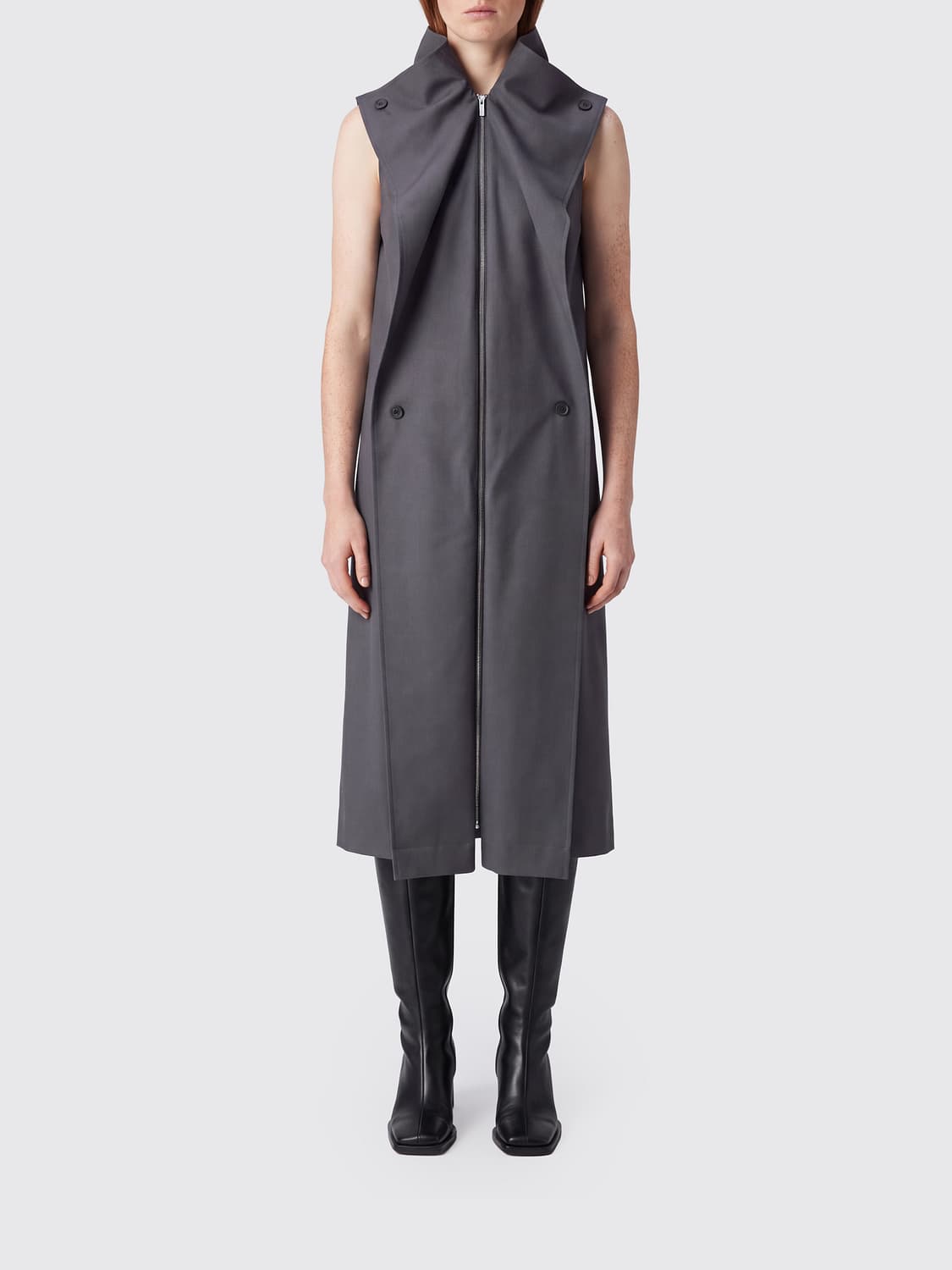 ISSEY MIYAKE VESTIDO: Vestido mujer Issey Miyake, Gris - Img 1