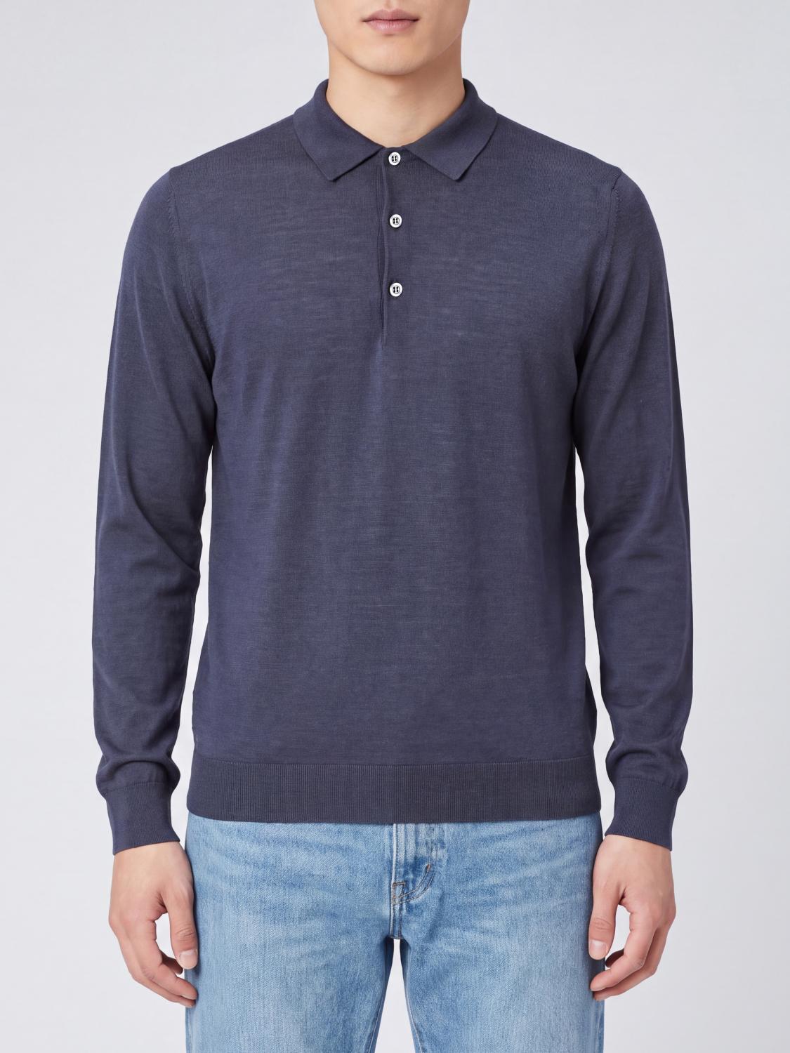 JOHN SMEDLEY HEMD: Hemd herren John Smedley, Blau - Img 1