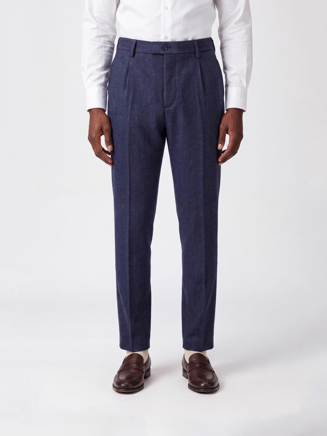 CRUNA PANTALONES: Pantalones hombre Cruna, Azul Oscuro - Img 1