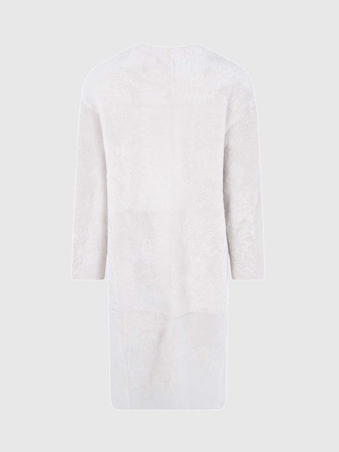BLANCHA FUR COAT: Jacket woman Blancha, White - Img 3