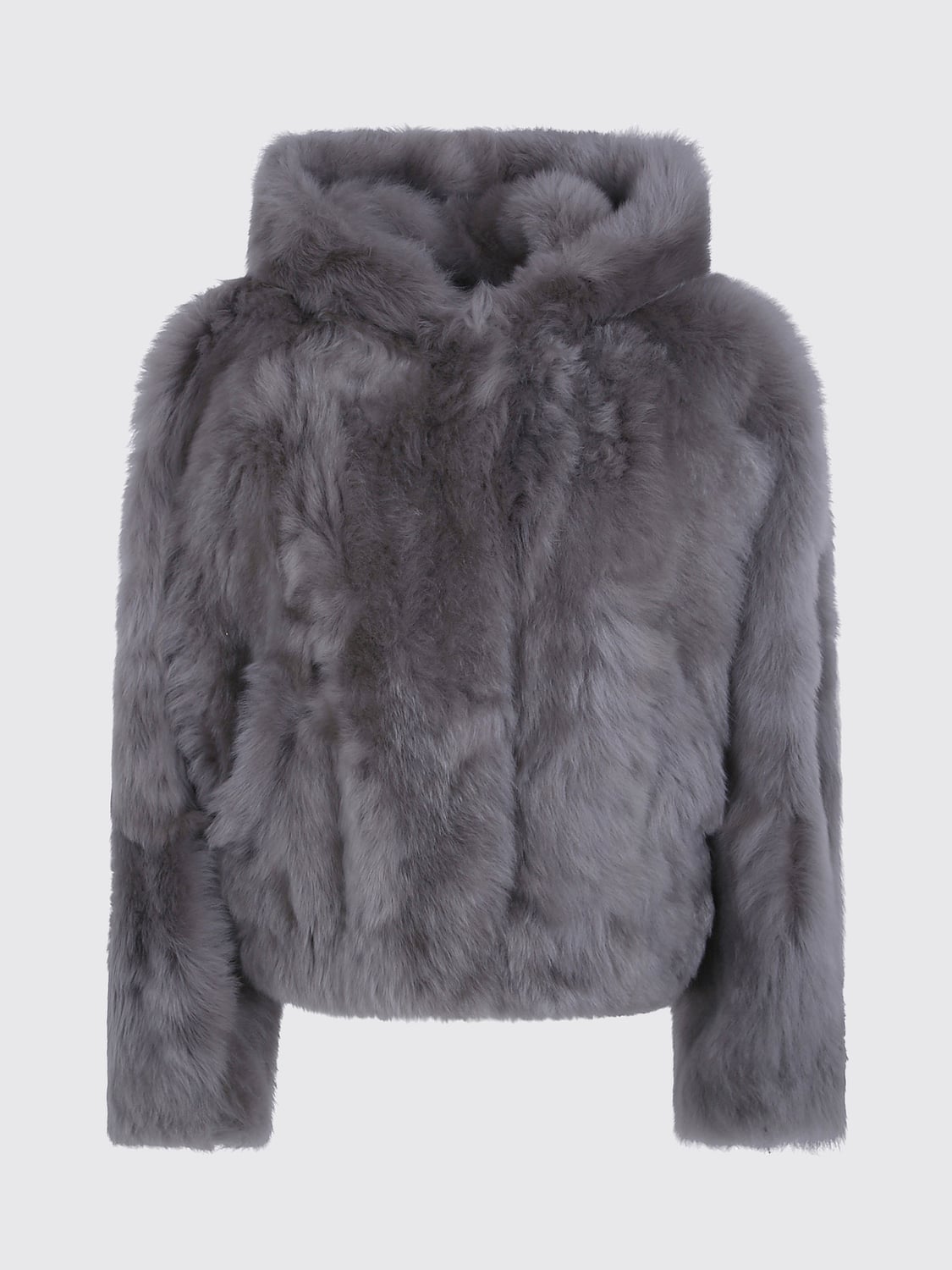 BLANCHA FUR COAT: Jacket woman Blancha, Grey - Img 2
