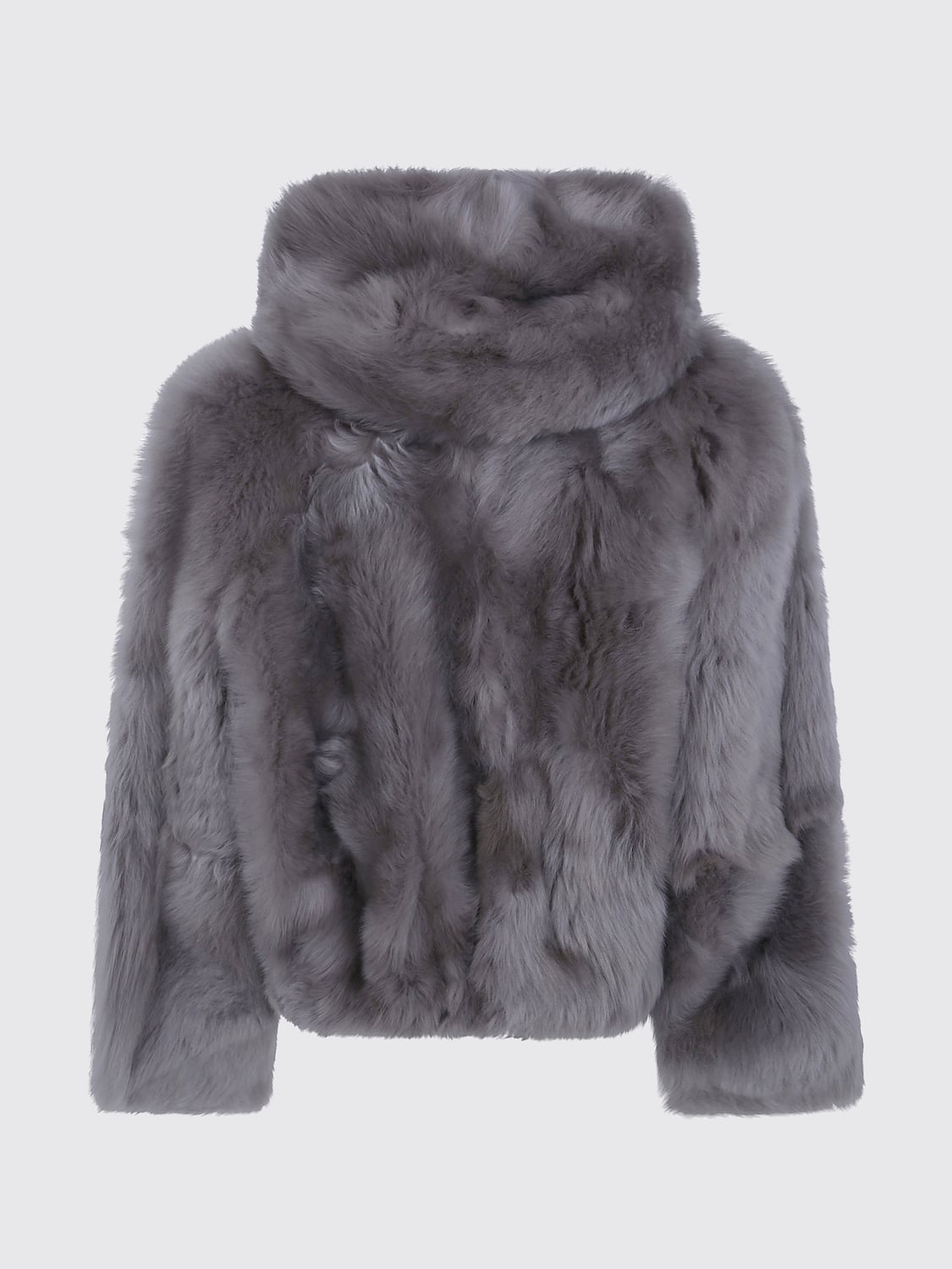BLANCHA FUR COAT: Jacket woman Blancha, Grey - Img 3