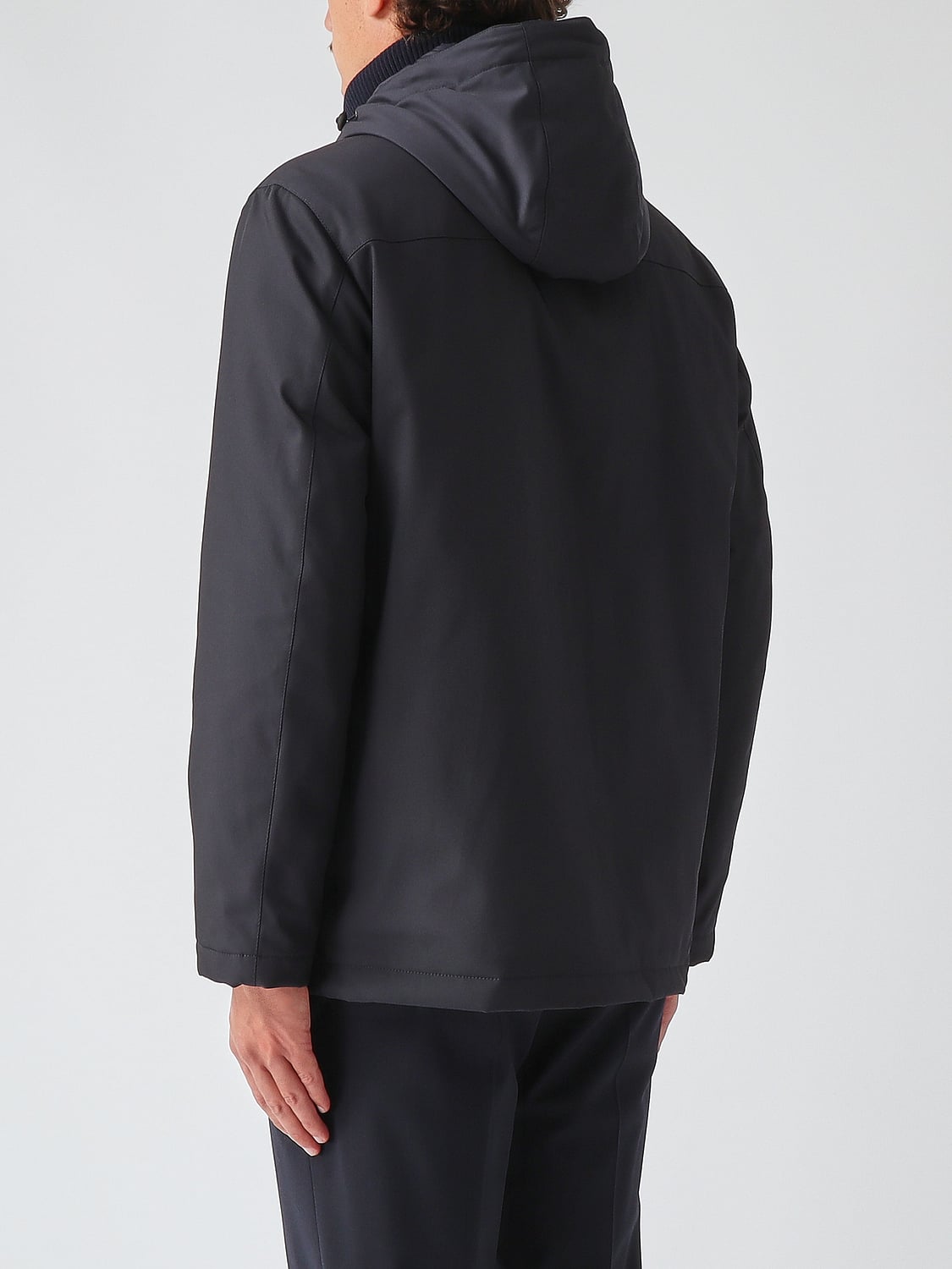 FAY COAT: Fay Waterproof Parka with Padded Hood and Iconic Toggles, Navy - Img 2