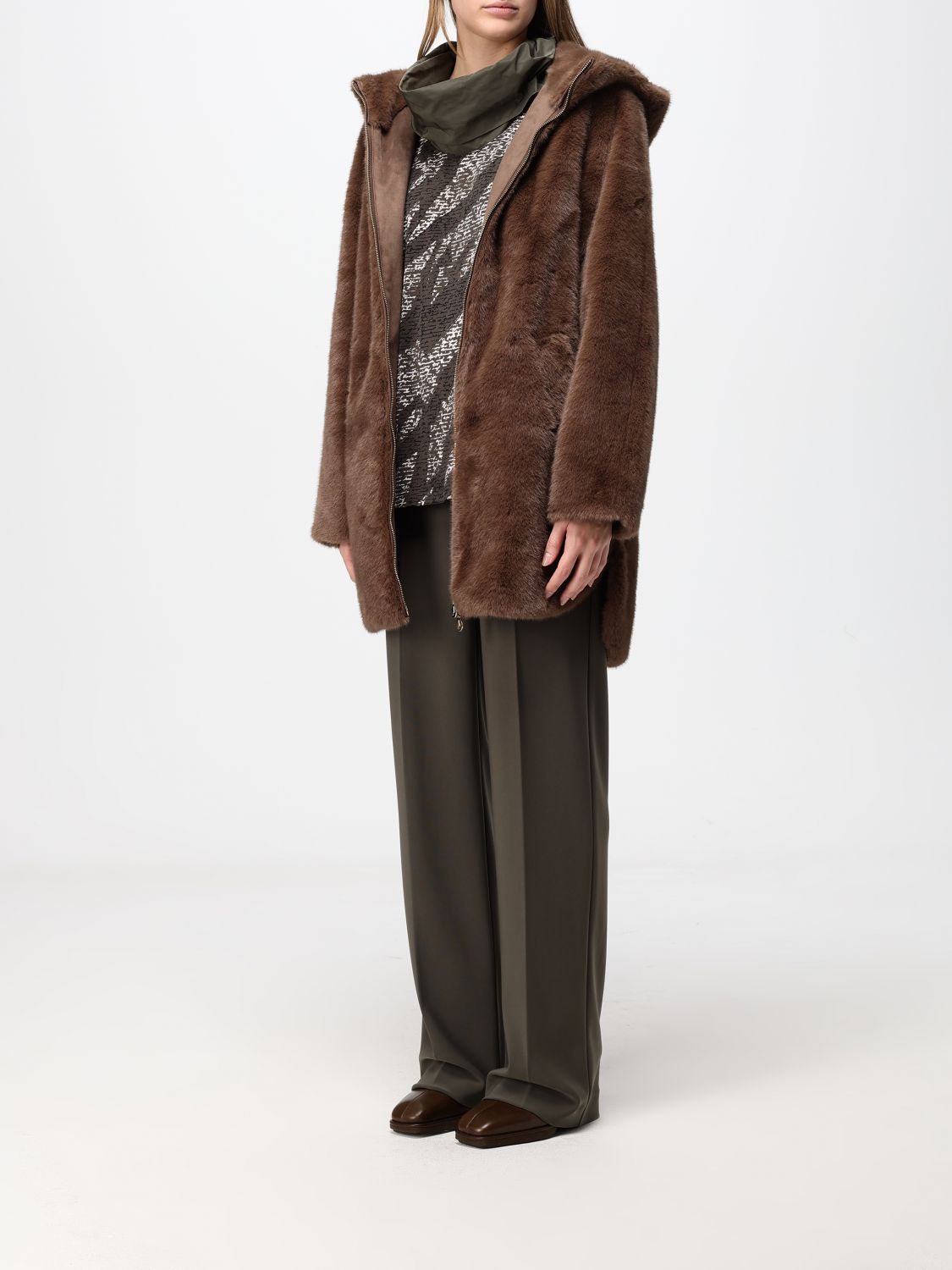 JOSEPH RIBKOFF PELLICCIA: Giacca donna Joseph Ribkoff, Marrone - Img 3