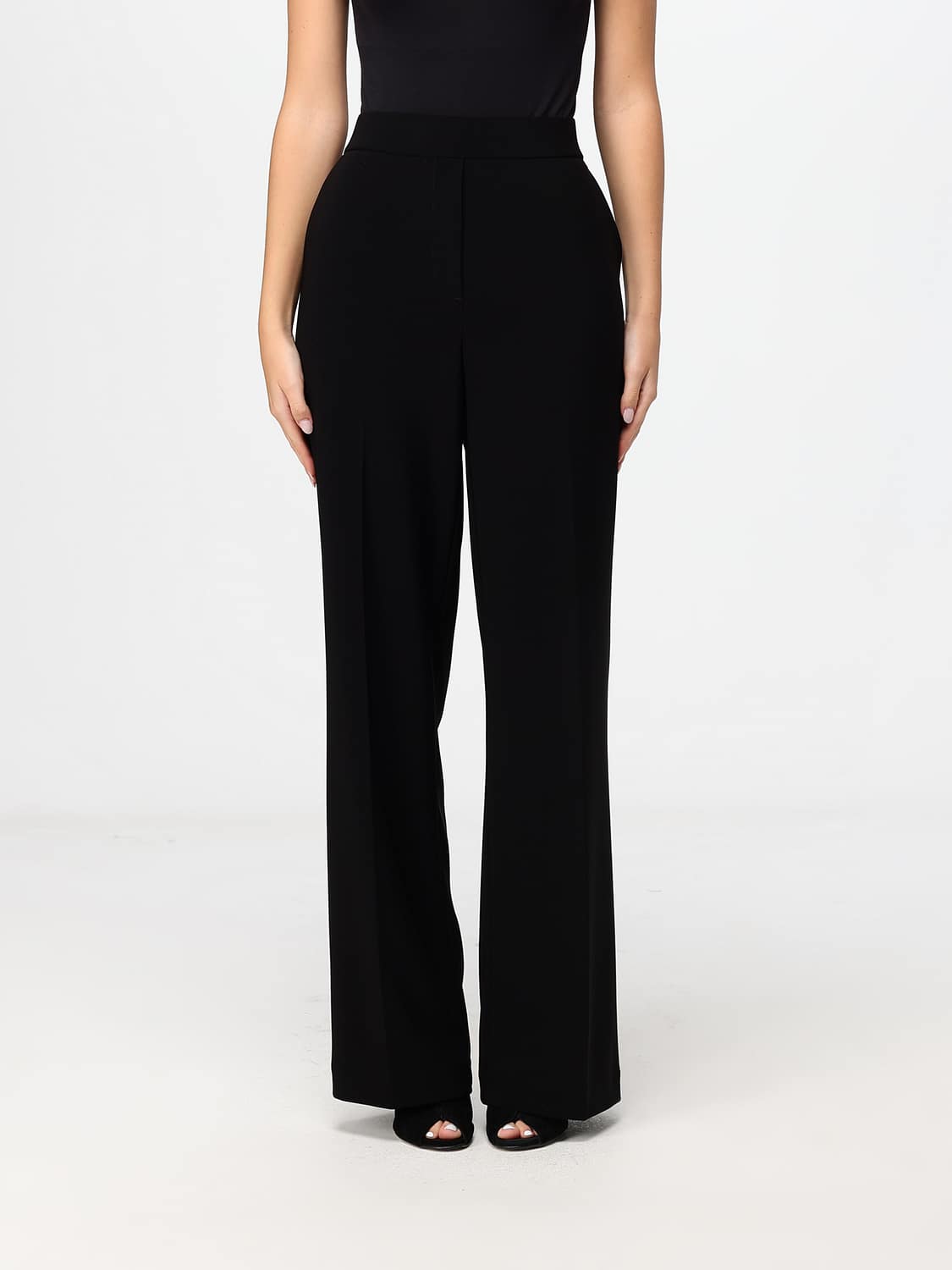 JOSEPH RIBKOFF HOSE: Weit geschnittene Jersey-Hose Joseph Ribkoff mit hohem Gummibund, Schwarz - Img 1