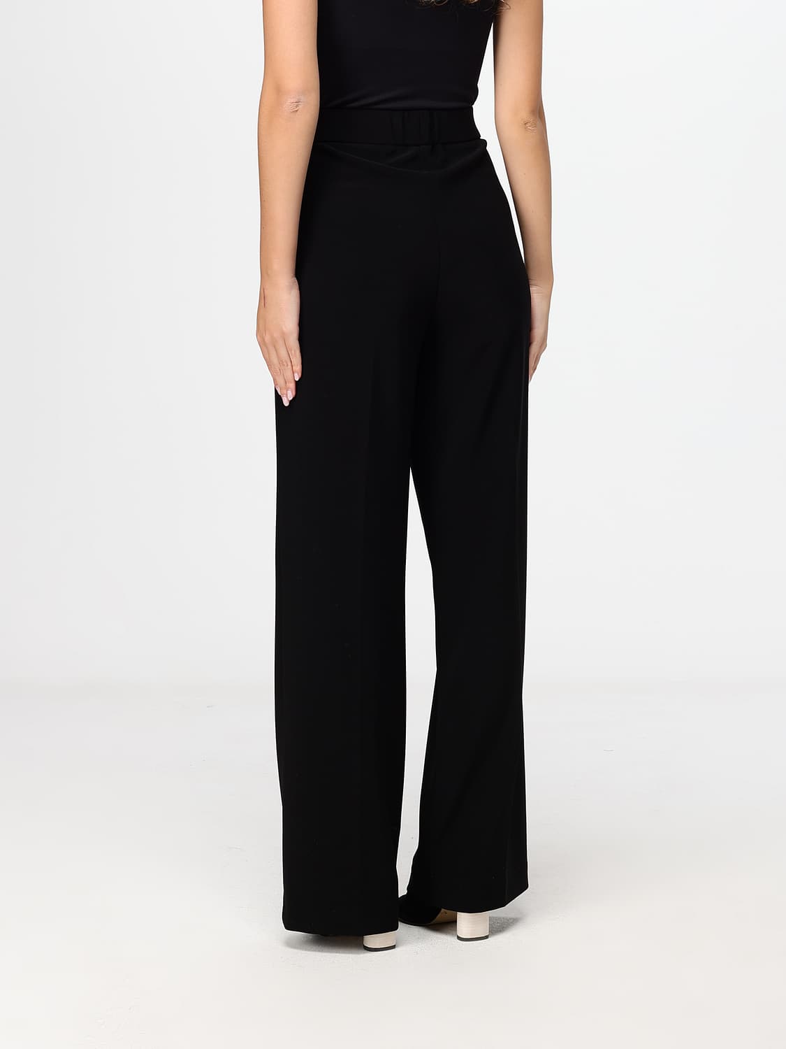 JOSEPH RIBKOFF HOSE: Weit geschnittene Jersey-Hose Joseph Ribkoff mit hohem Gummibund, Schwarz - Img 2