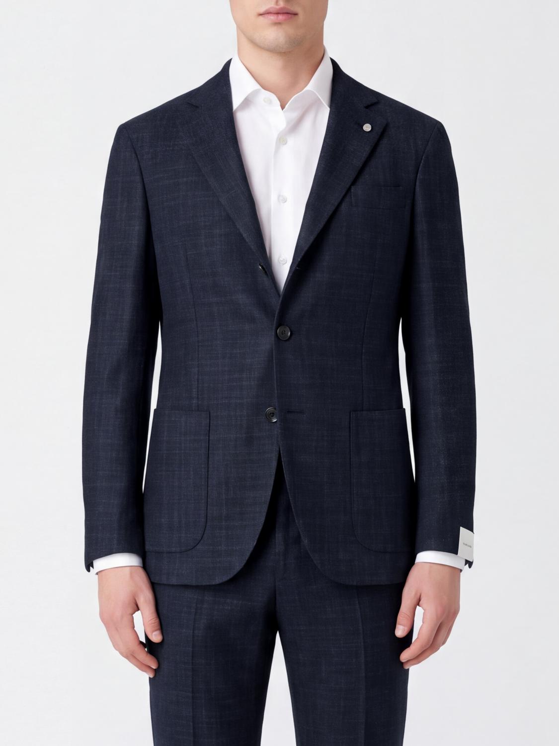 LUIGI BIANCHI JACKE: Jacke herren Luigi Bianchi, Blau - Img 1