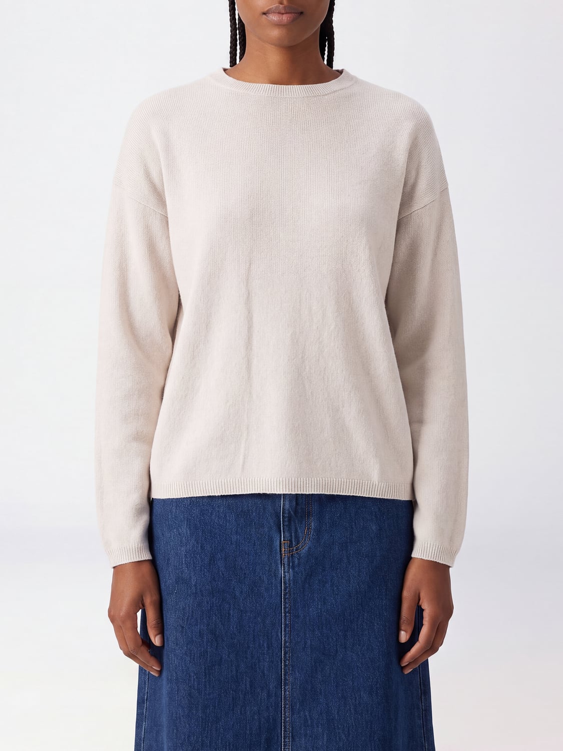 ALLUDE PULL: Pull femme Allude, Beige - Img 1