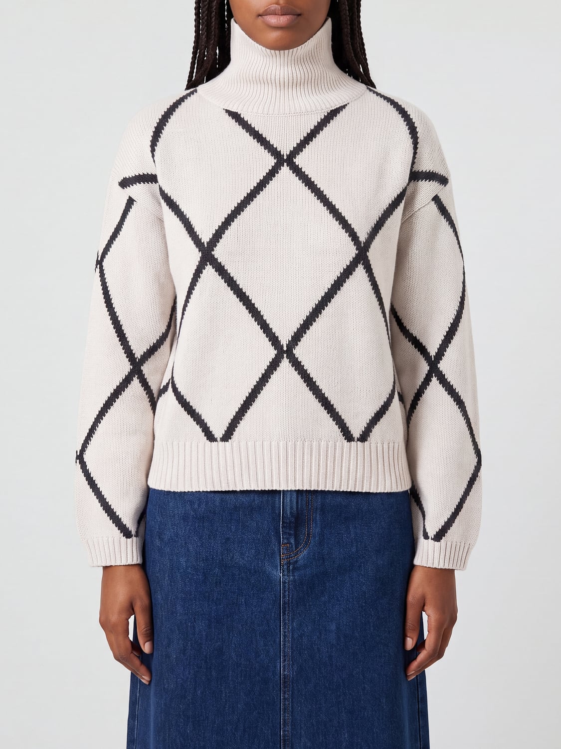 ALLUDE PULL: Pull femme Allude, Beige - Img 1