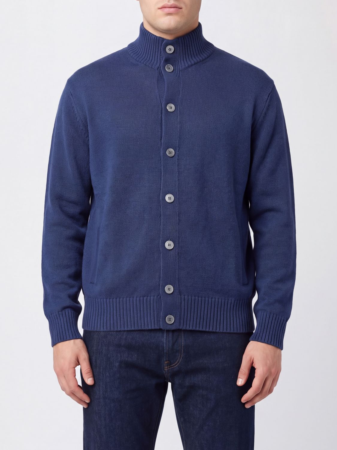 BALLANTYNE SWEATER: Sweater men Ballantyne, Blue - Img 1