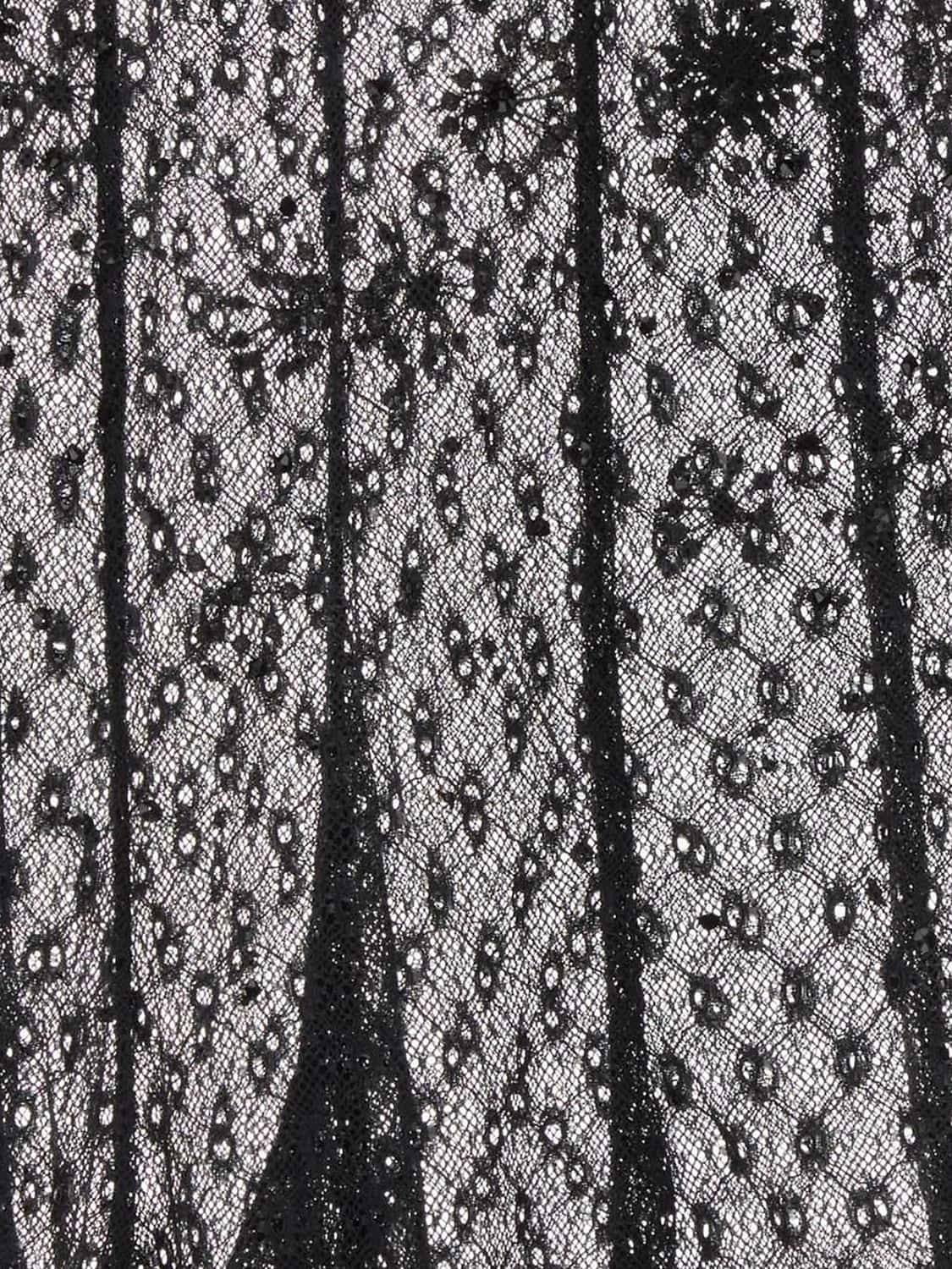 ISABEL MARANT FALDA: Falda midi asimétrica Ioana de encaje Isabel Marant con cintura alta elástica, Negro - Img 4