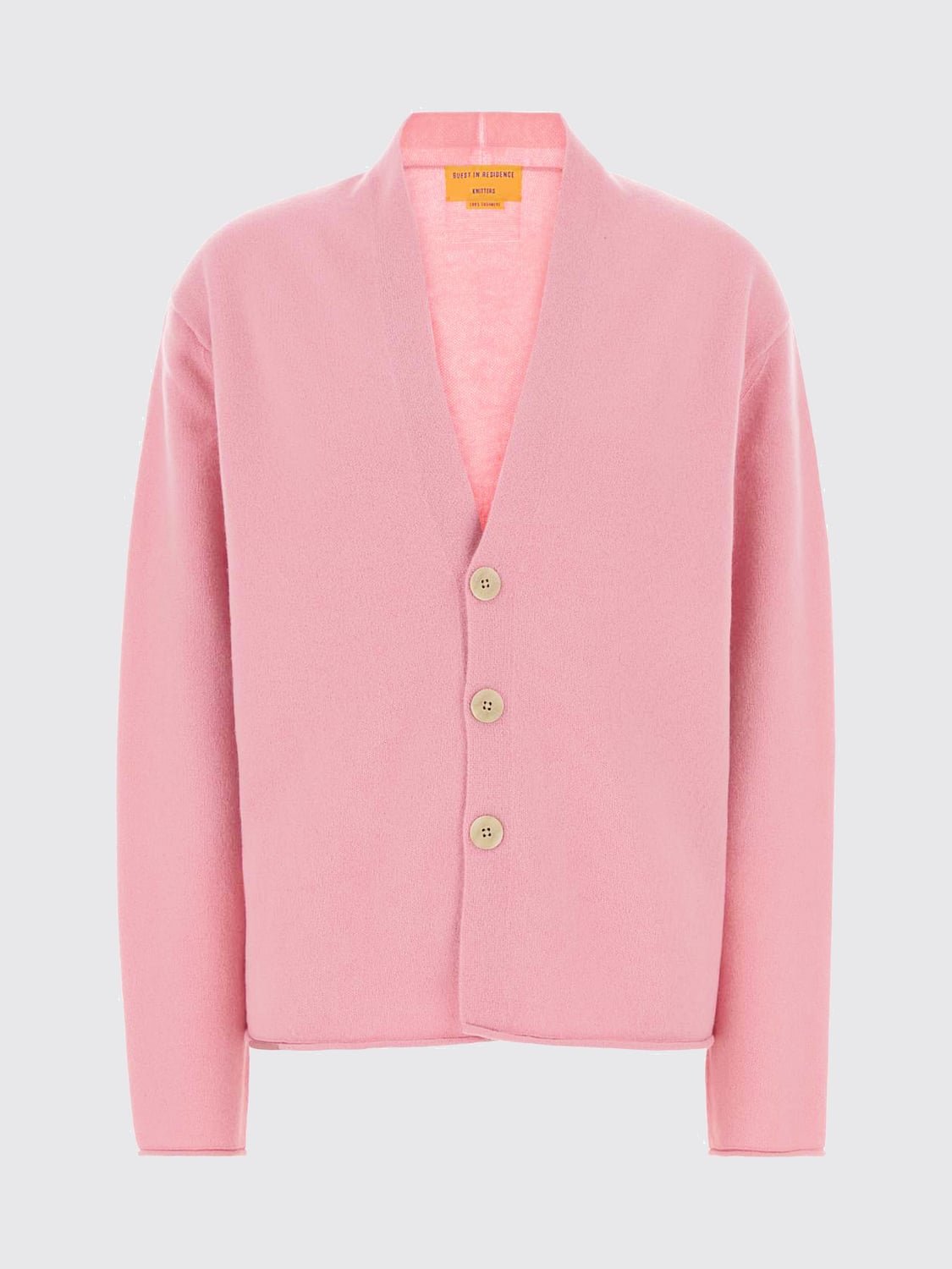 GUEST IN RESIDENCE PULLOVER: V-Ausschnitt-Cardigan von Guest in Residence aus reinem Kaschmir, Pink - Img 2