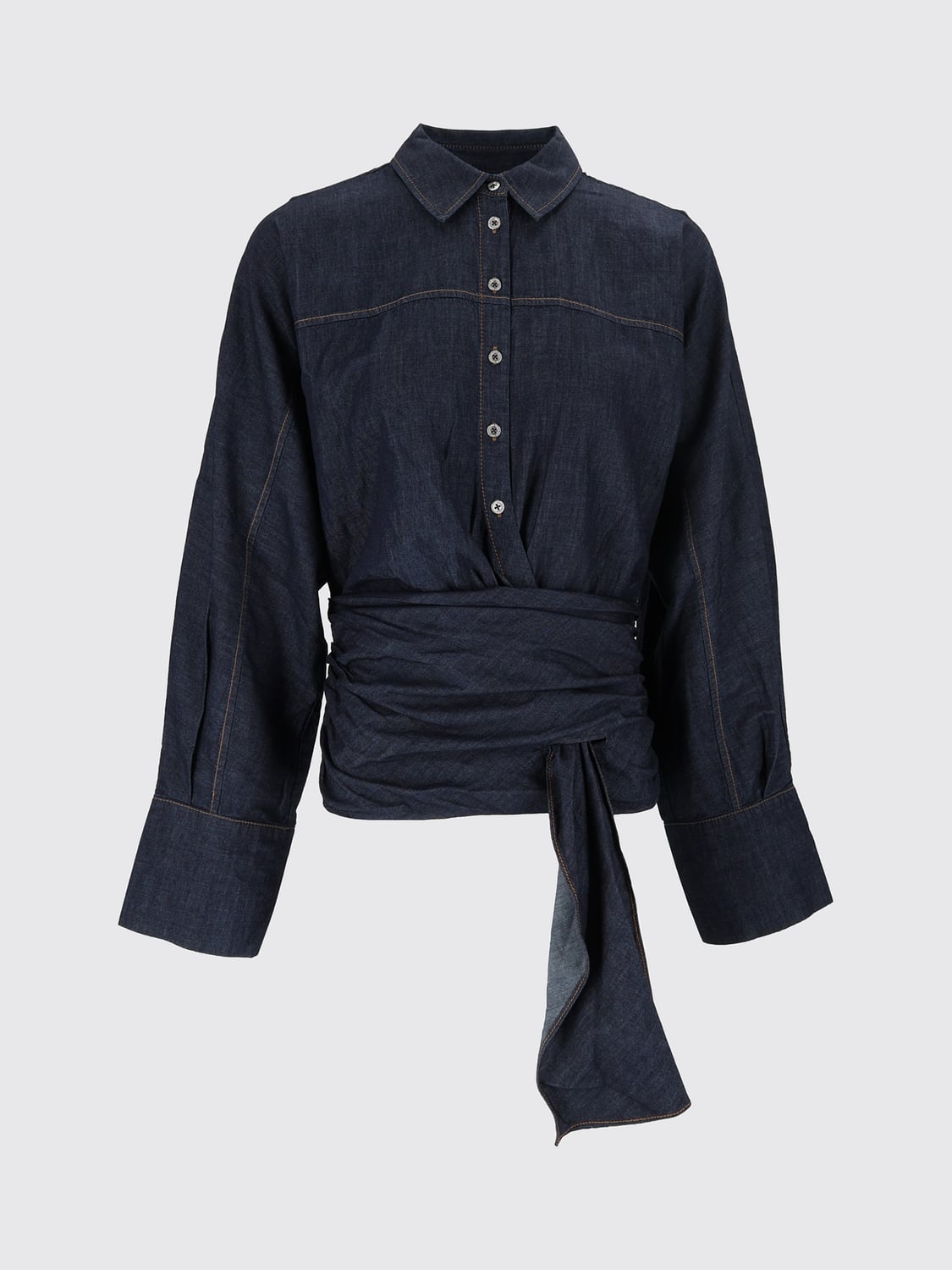 7 FOR ALL MANKIND HEMDBLUSE: Hemdbluse damen 7 For All Mankind, Blau - Img 2