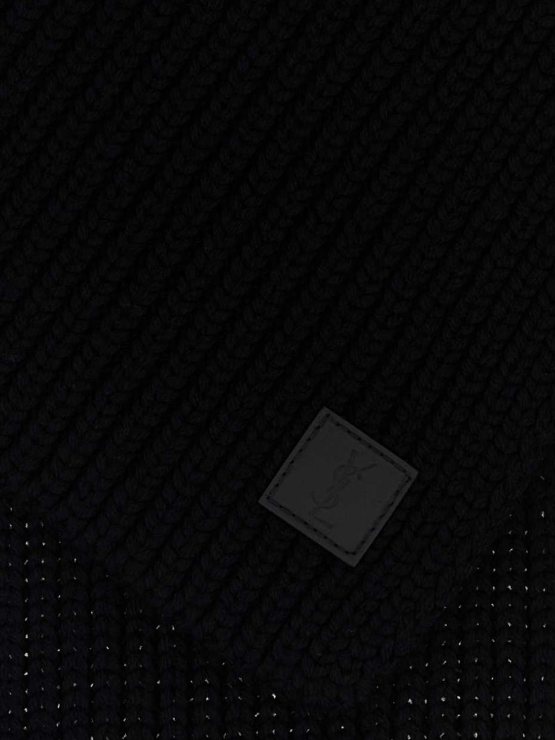SAINT LAURENT SCARF: Scarf men Saint Laurent, Black - Img 2