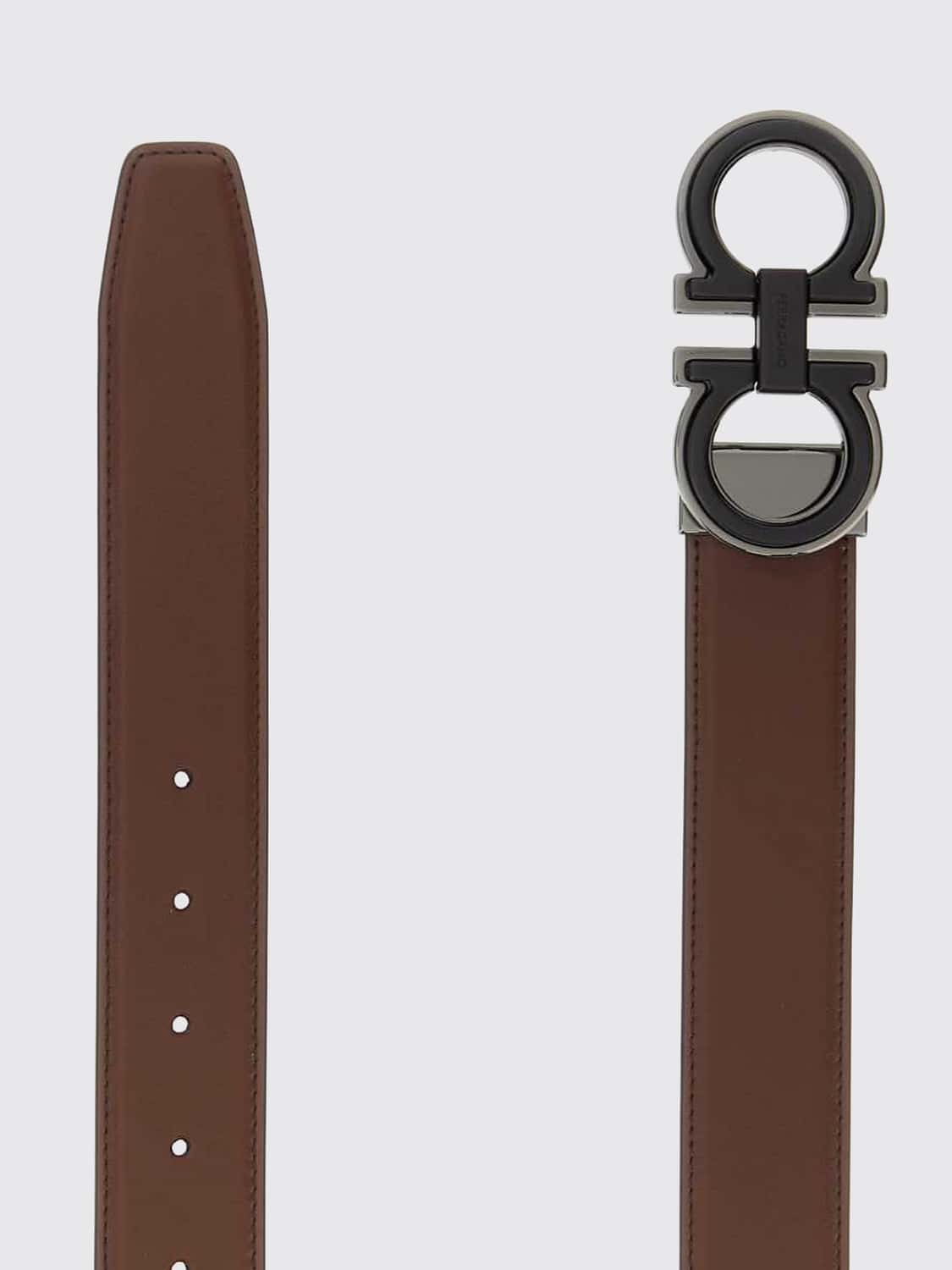 FERRAGAMO BELT: Belt men Ferragamo, Brown - Img 2
