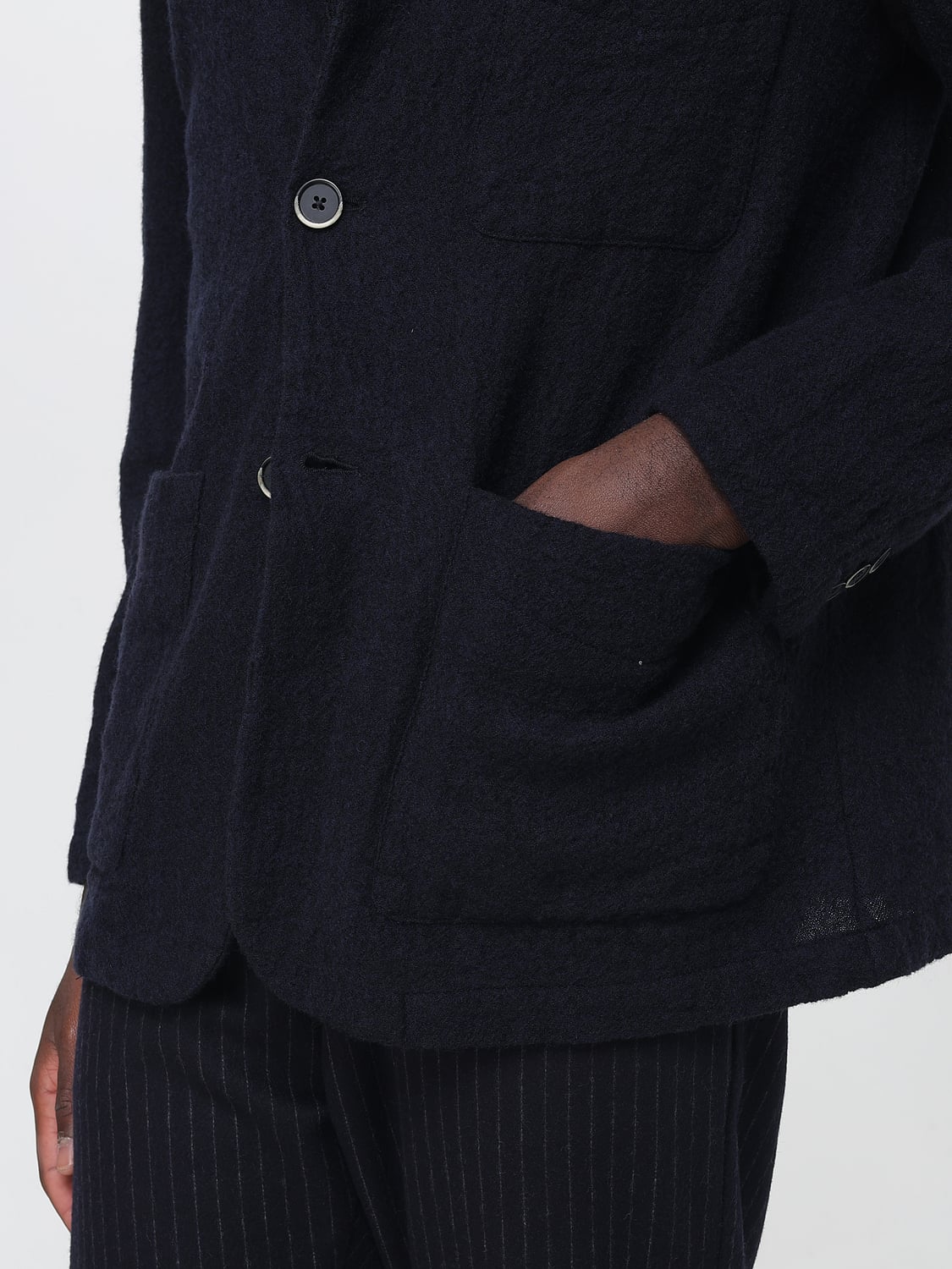 BARENA JACKET: Jacket men Barena, Navy - Img 4