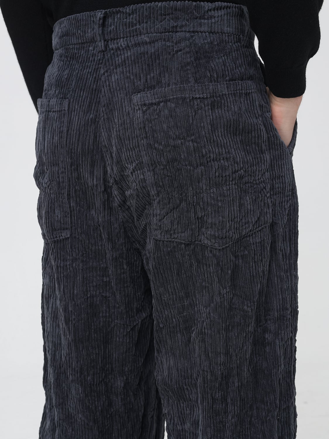 BARENA PANTALONES: Pantalones hombre Barena, Plomo - Img 3