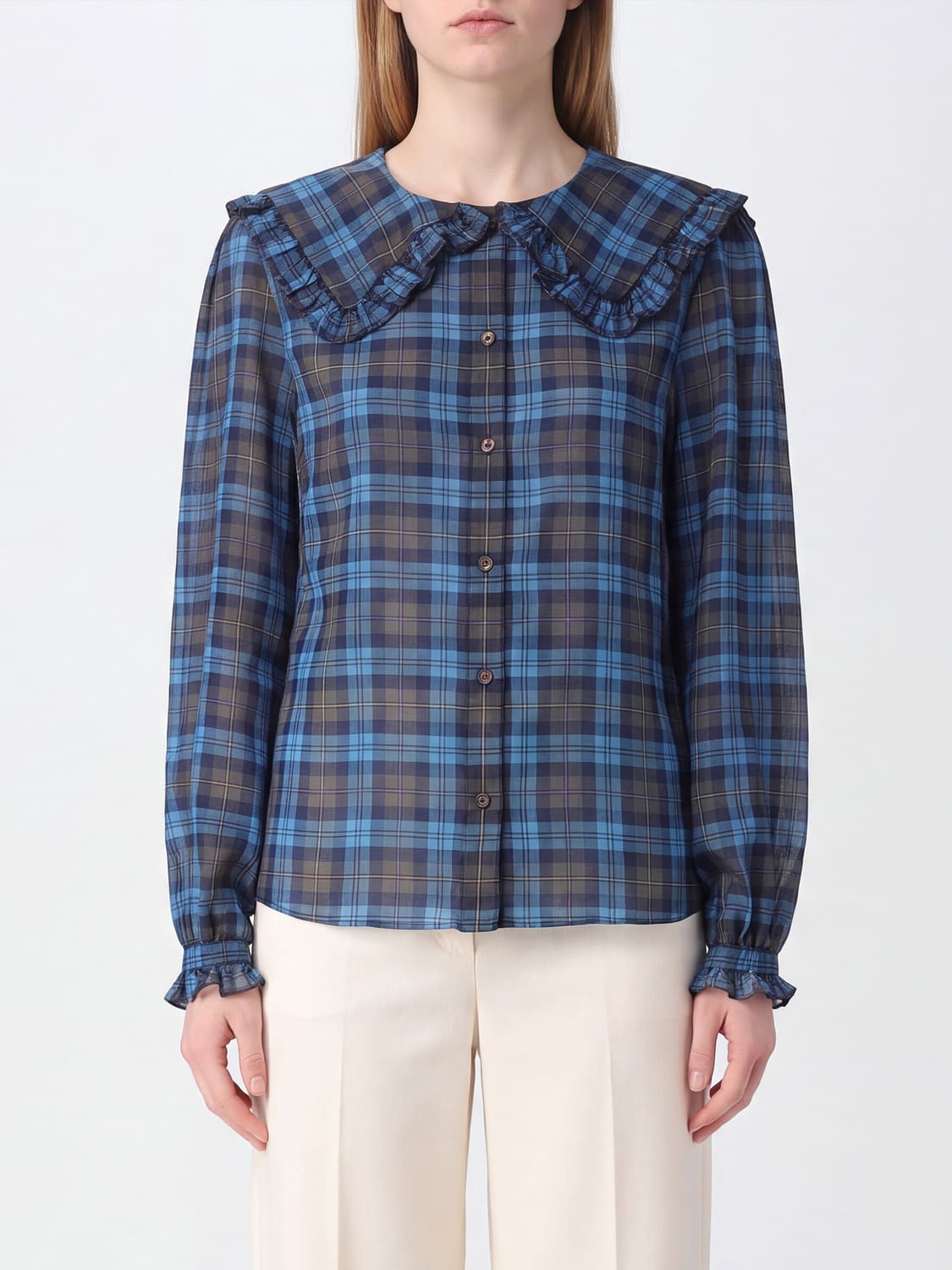 CHLOÉ CAMISA: Camisa mujer ChloÉ, Marrón - Img 1