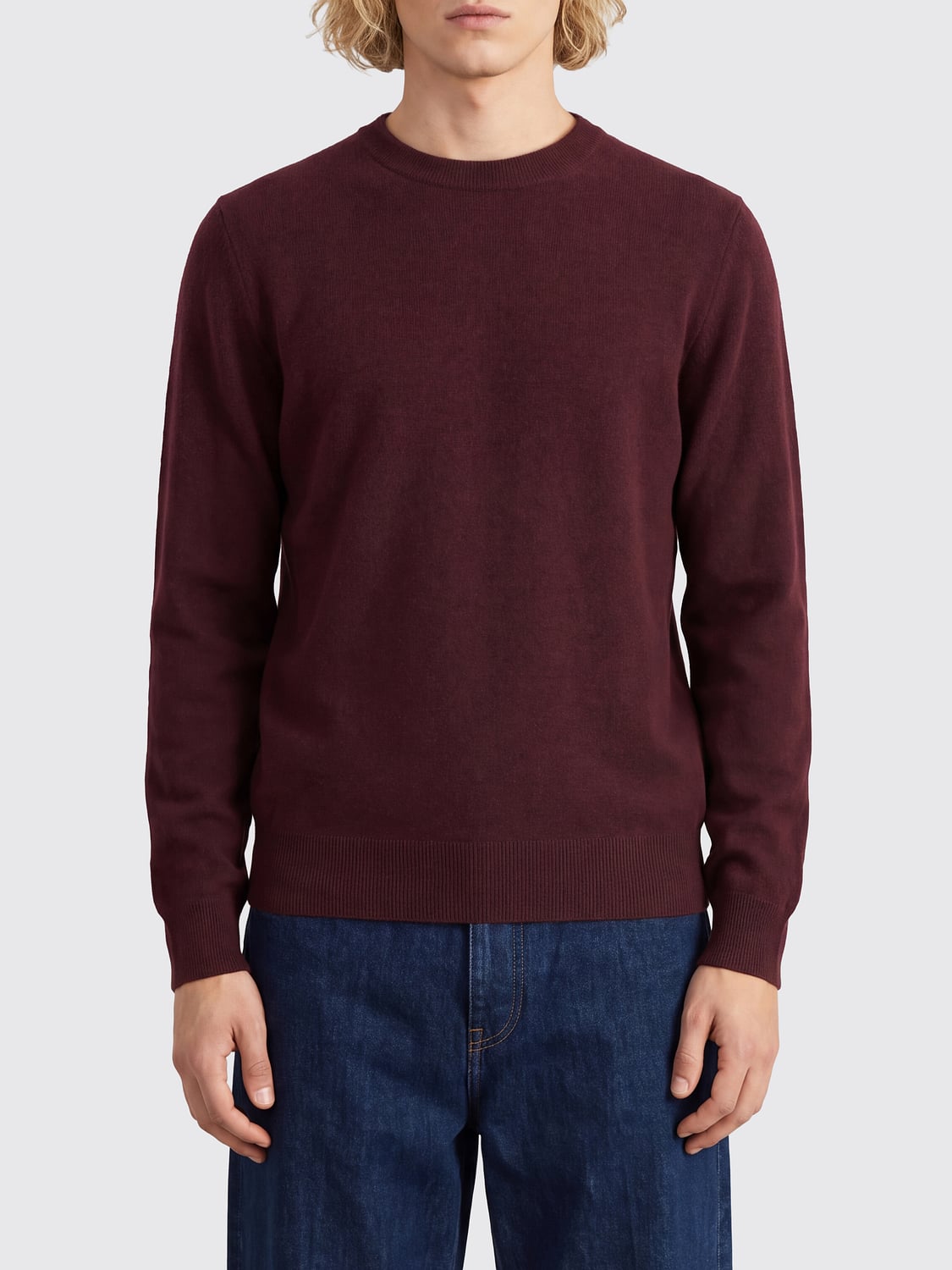 BRUNELLO CUCINELLI SWEATER: Sweater men Brunello Cucinelli, Burgundy - Img 1