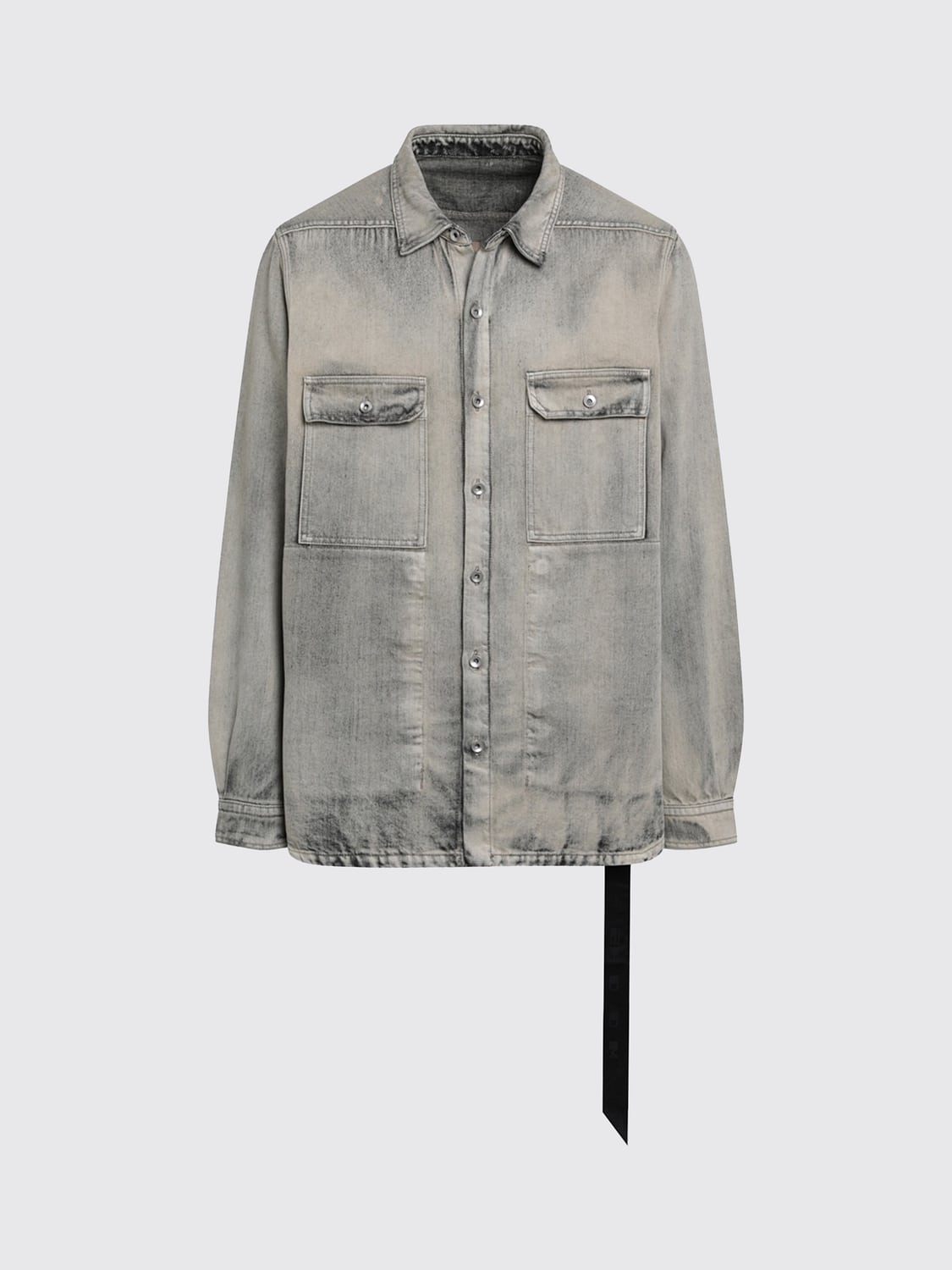 RICK OWENS DRKSHDW HEMDBLUSE: Hemdbluse damen Rick Owens Drkshdw, Denim - Img 2